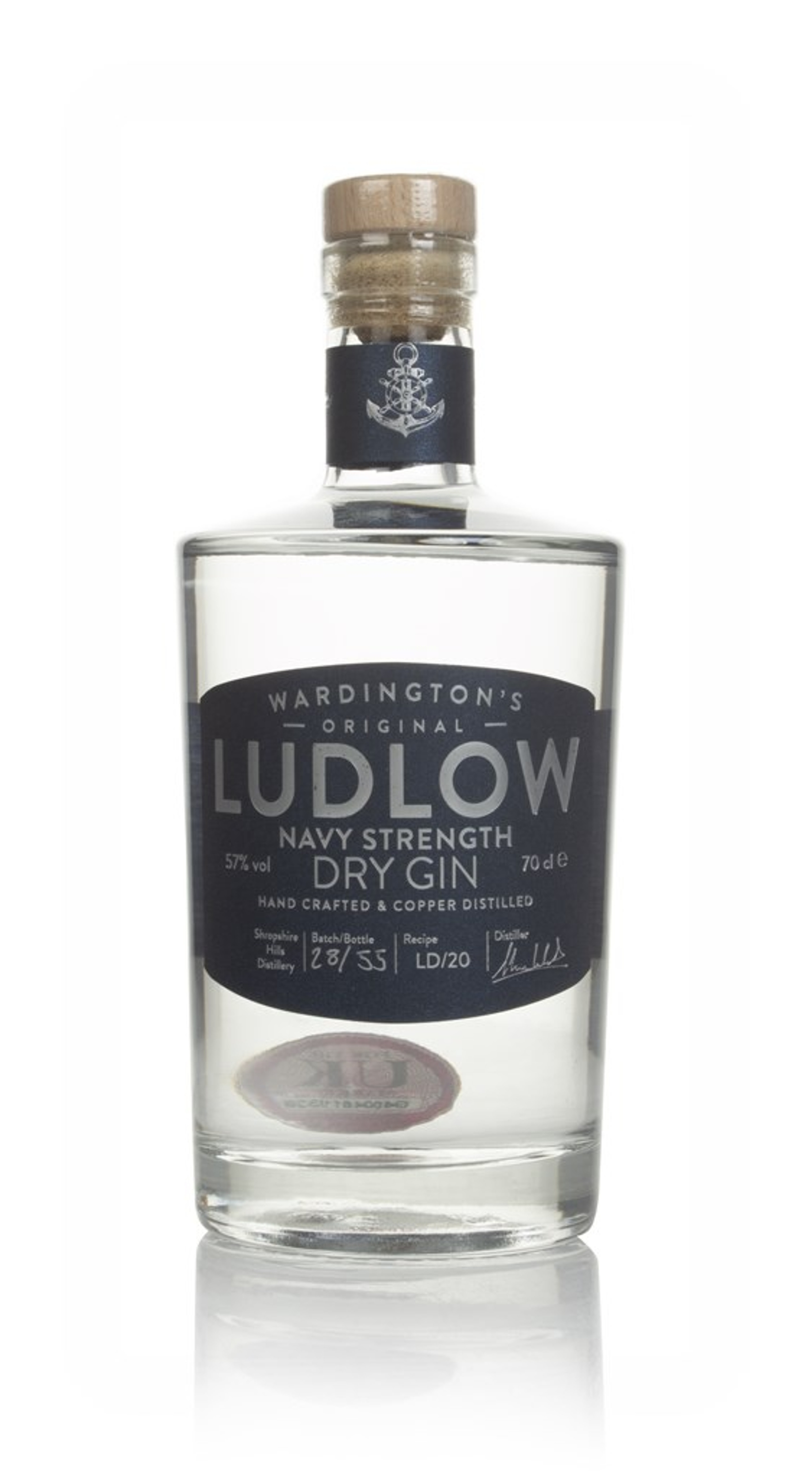 Wardington's Ludlow Navy Strength Gin 70cl