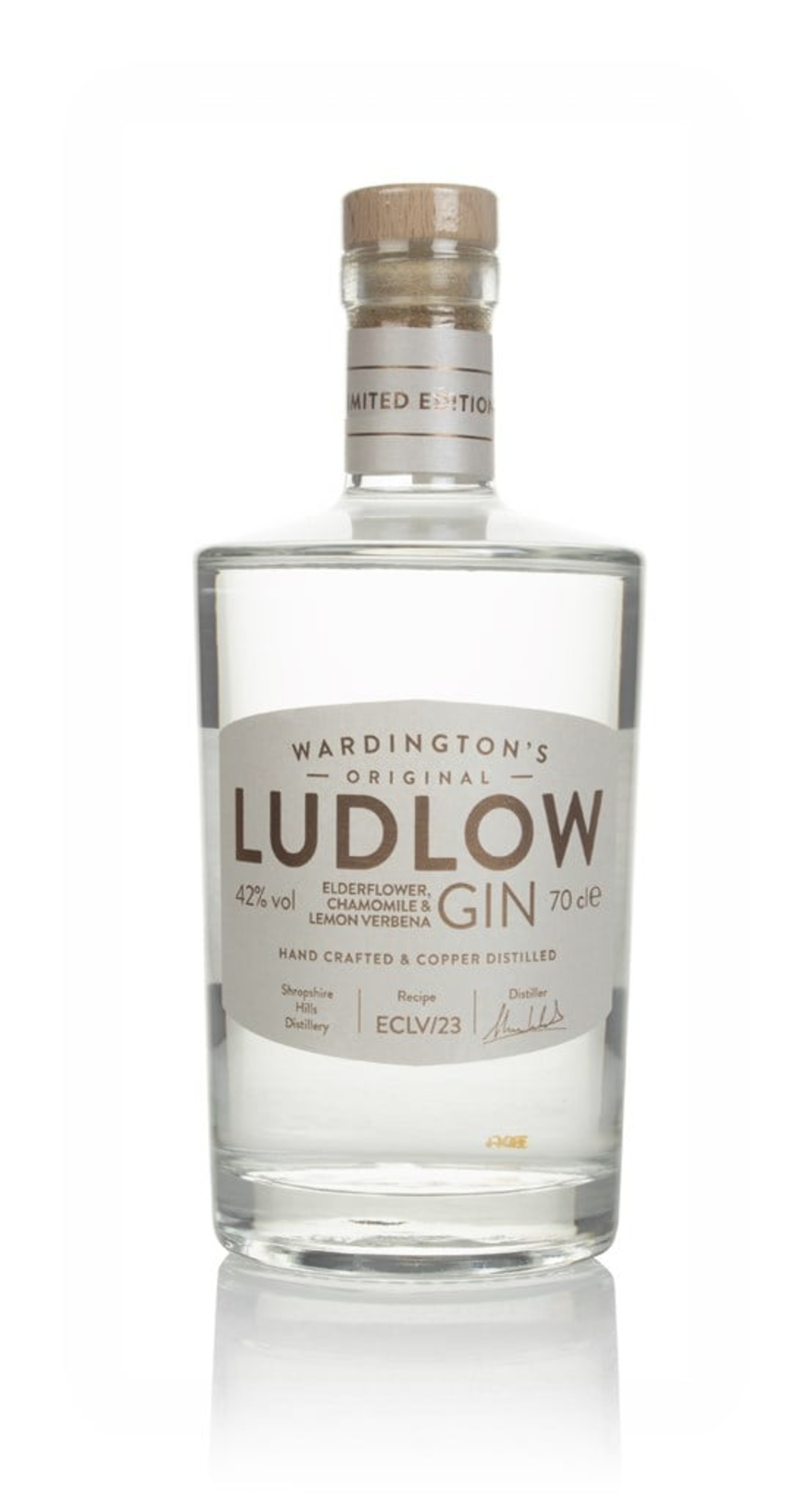 Wardington's Ludlow Gin - Elderflower, Chamomile & Lemon Verbena 70cl