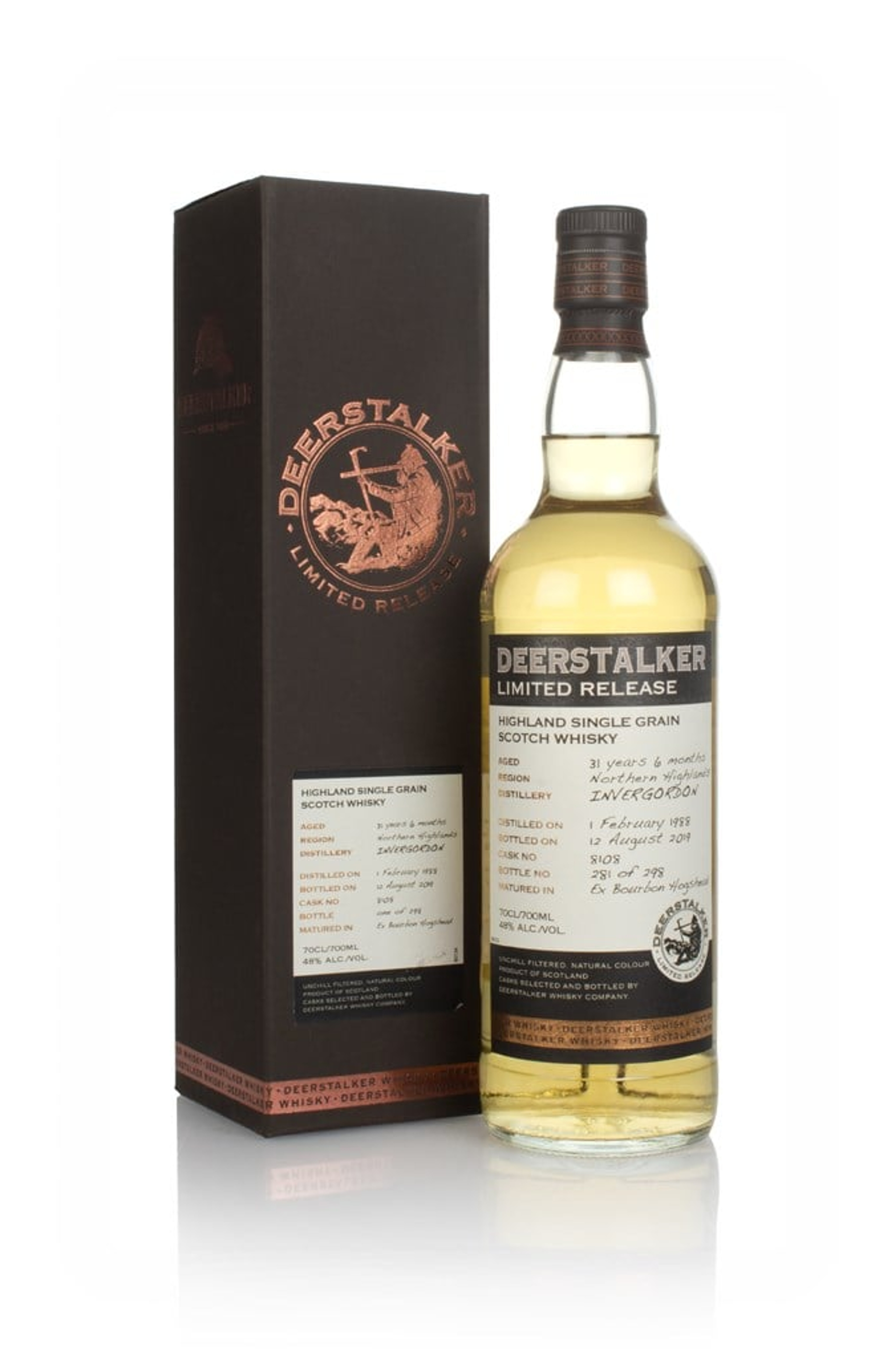 Invergordon 31 Year Old 1988 (cask 8108) - Deerstalker Limited Release 70cl