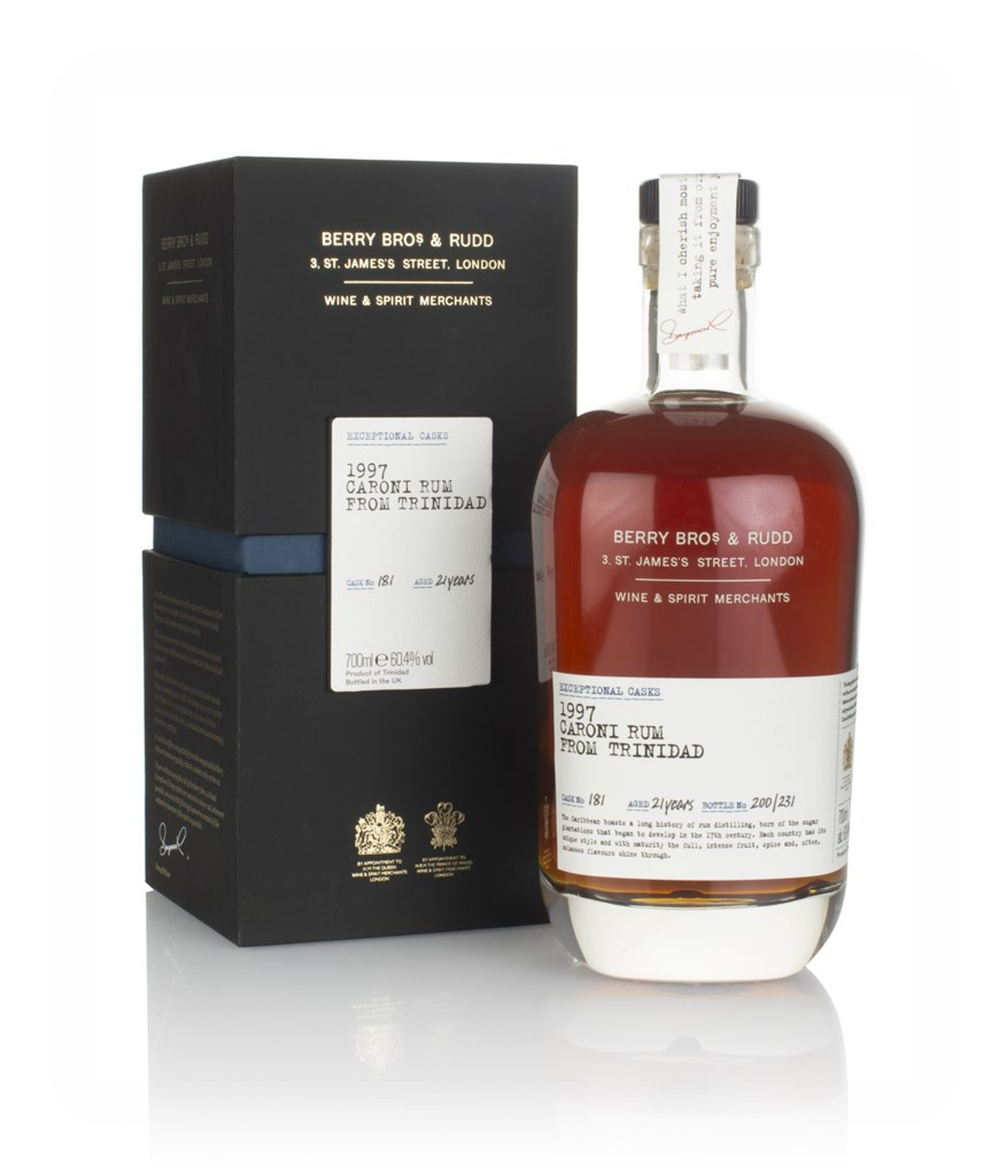 Caroni 21 Year Old 1997 (cask 181) - Exceptional Casks (Berry Bros. & Rudd) 70cl