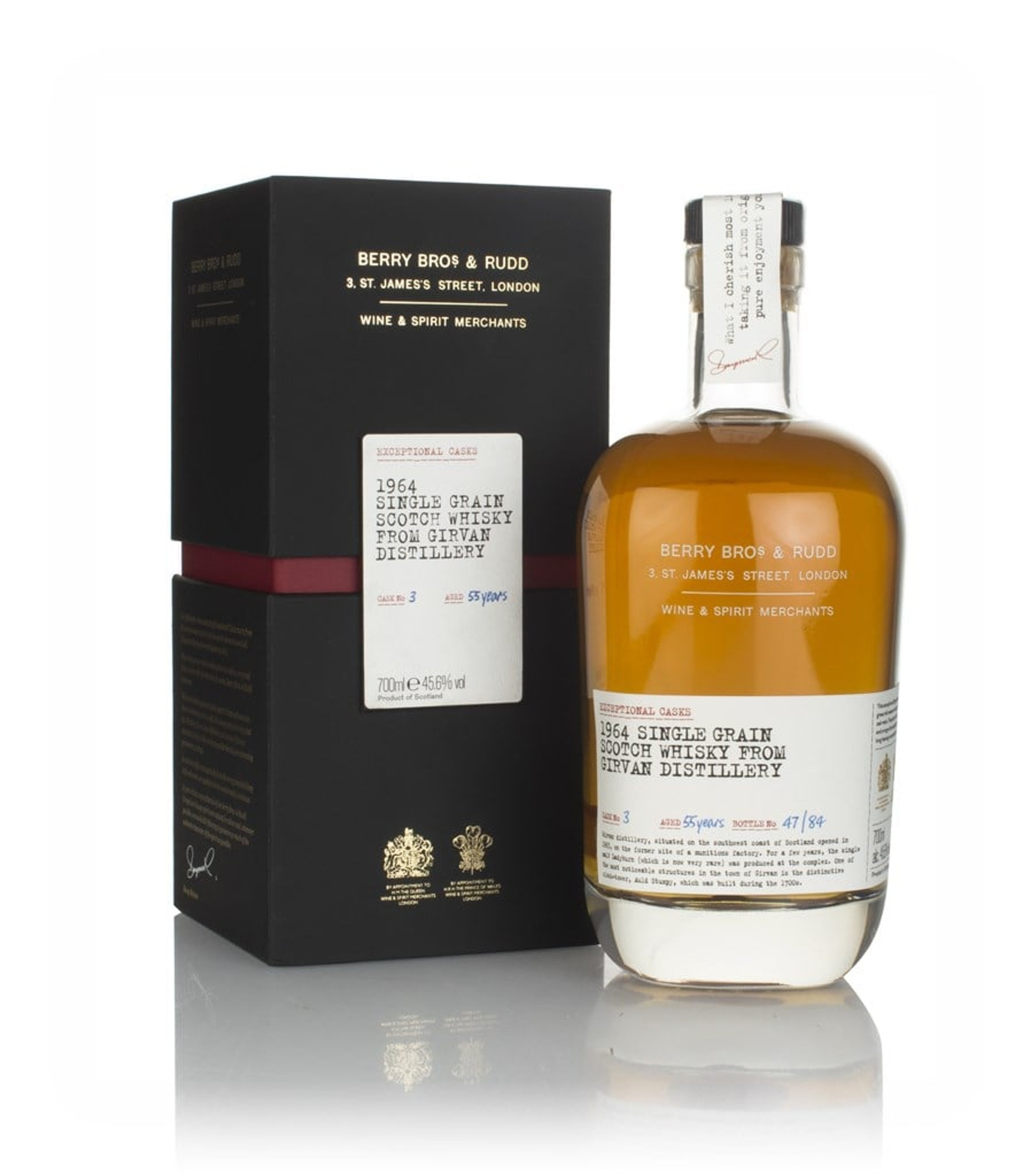 Girvan 55 Year Old 1964 (cask 3) - Exceptional Casks (Berry Bros. & Rudd) 70cl