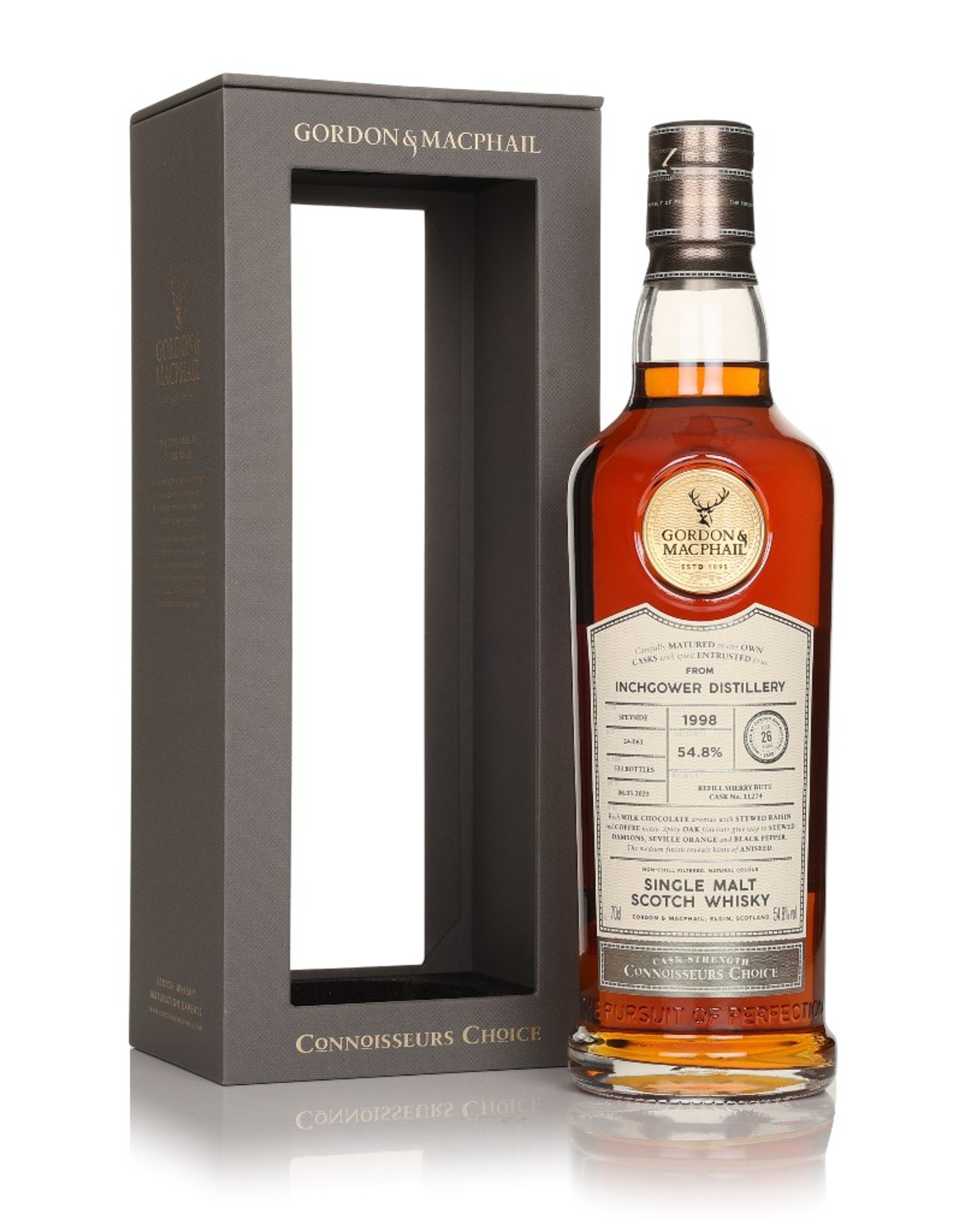 Inchgower 26 Year Old 1998 (cask 11274) - Connoisseurs Choice (Gordon & MacPhail) 70cl