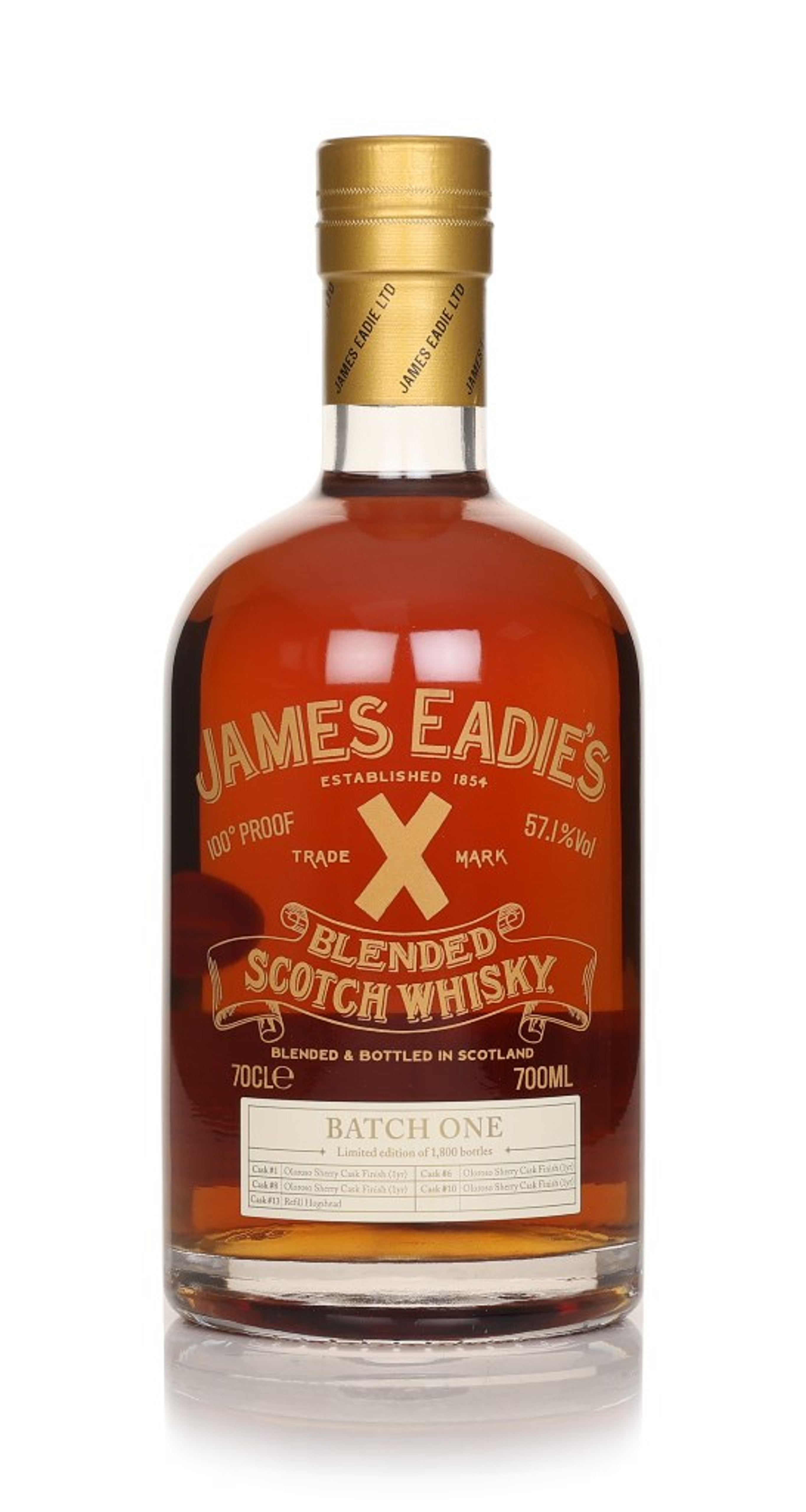 James Eadie's Trade Mark X 100 Proof - Batch One 70cl