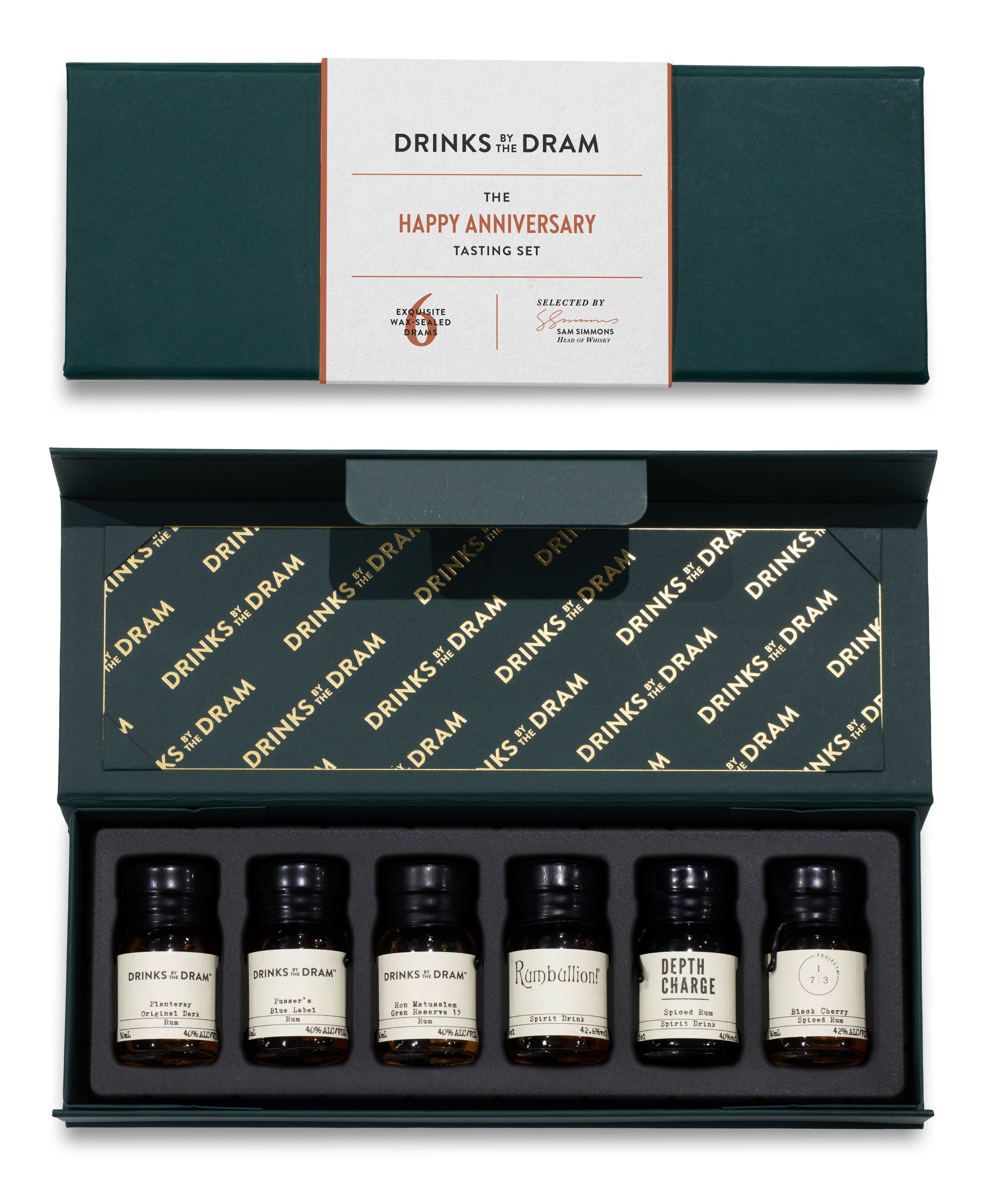 Happy Anniversary Rum Tasting Set (Green) 18cl