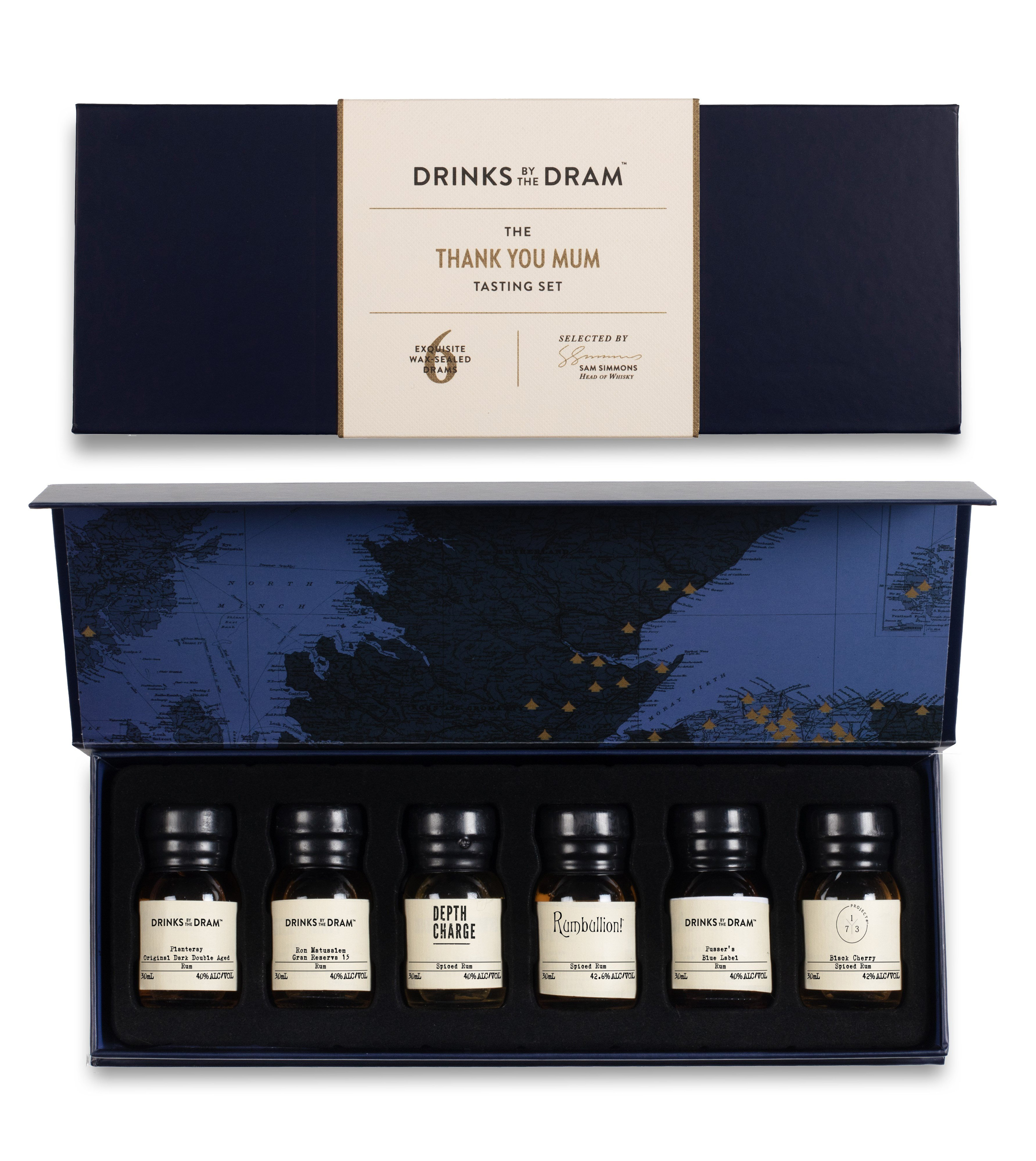 Thank You Mum Rum Tasting Set (Blue) 18cl