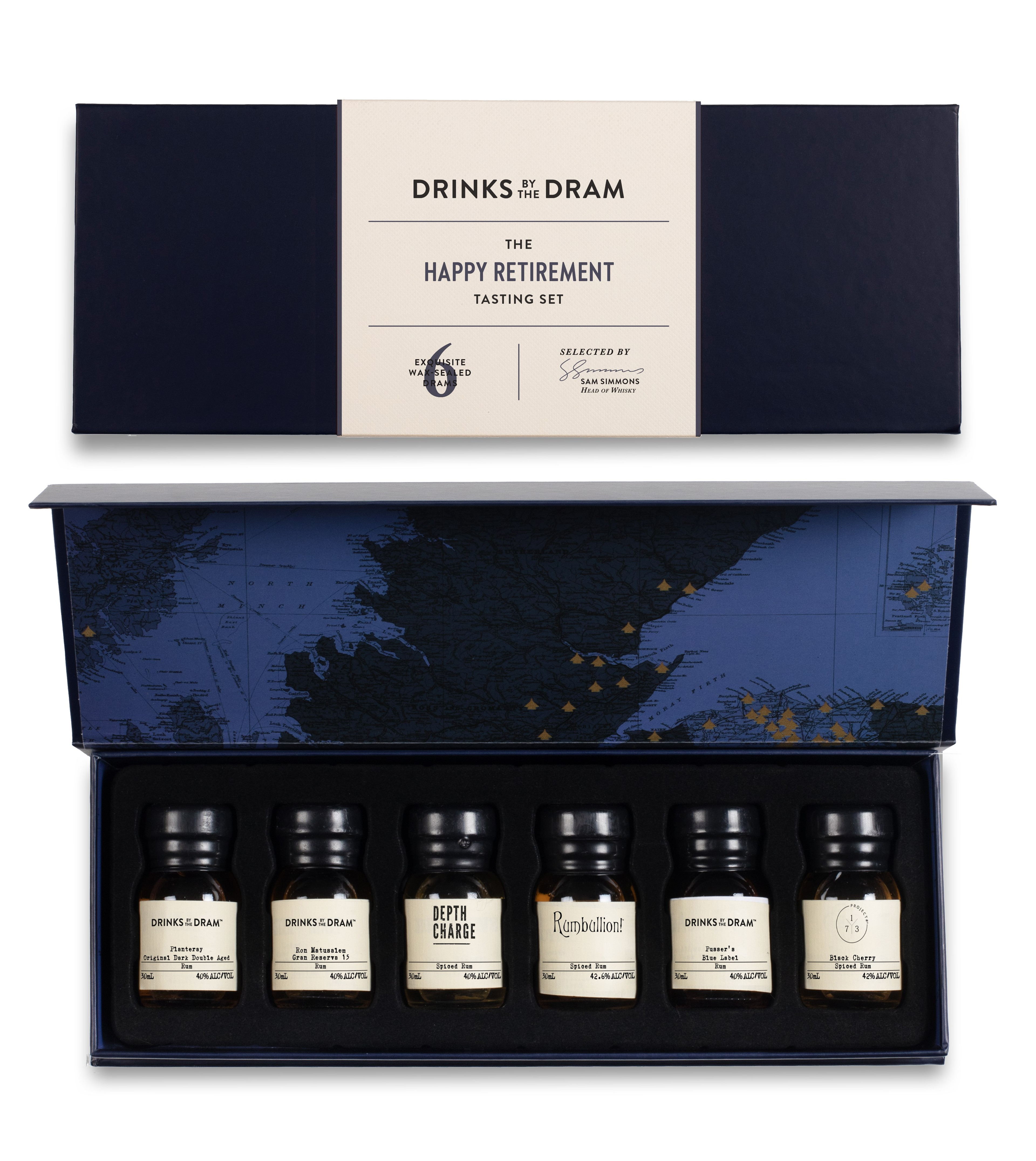 Retirement Rum Tasting Set (Blue) 18cl