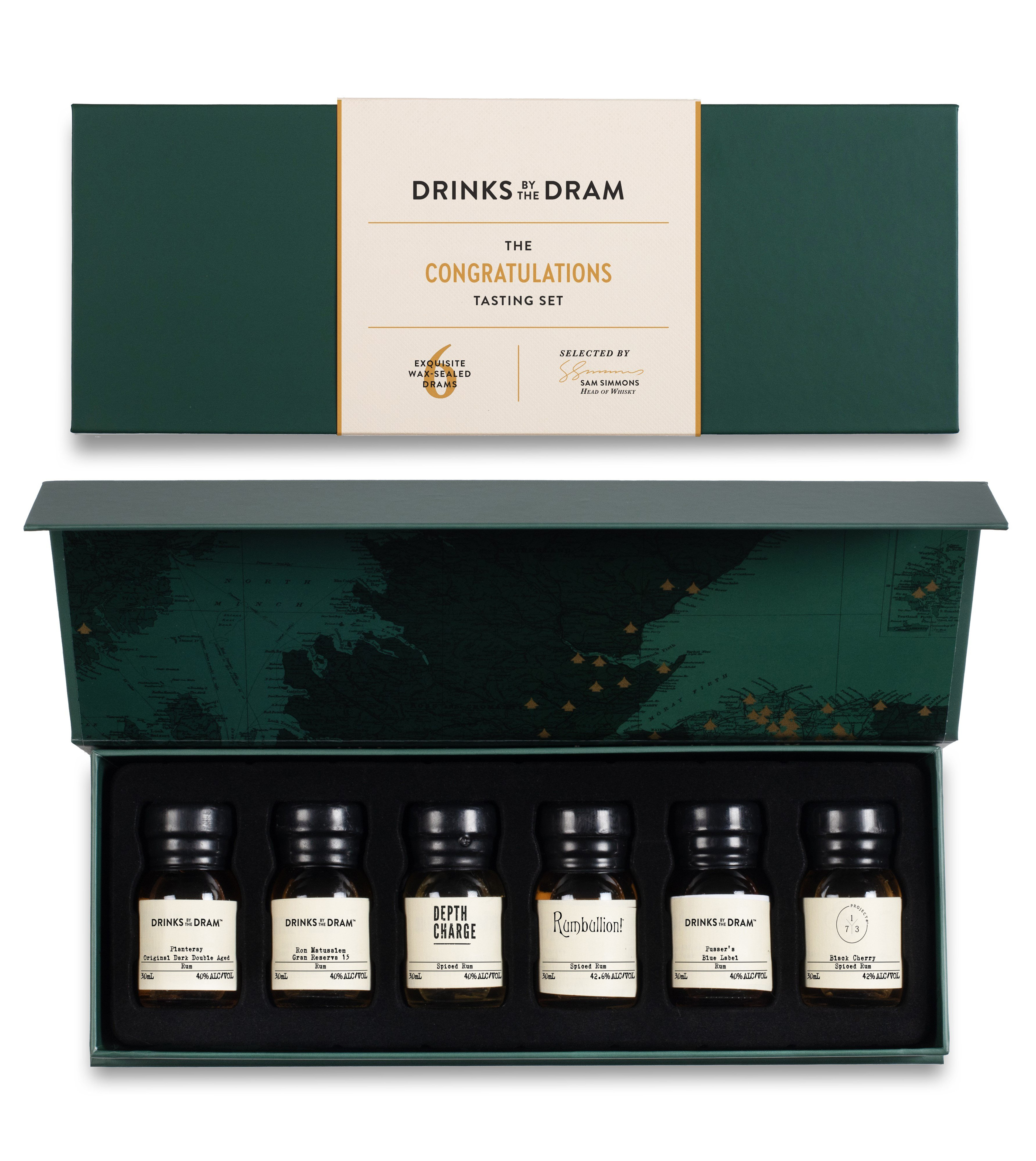 Congratulations Rum Tasting Set (Green) 18cl