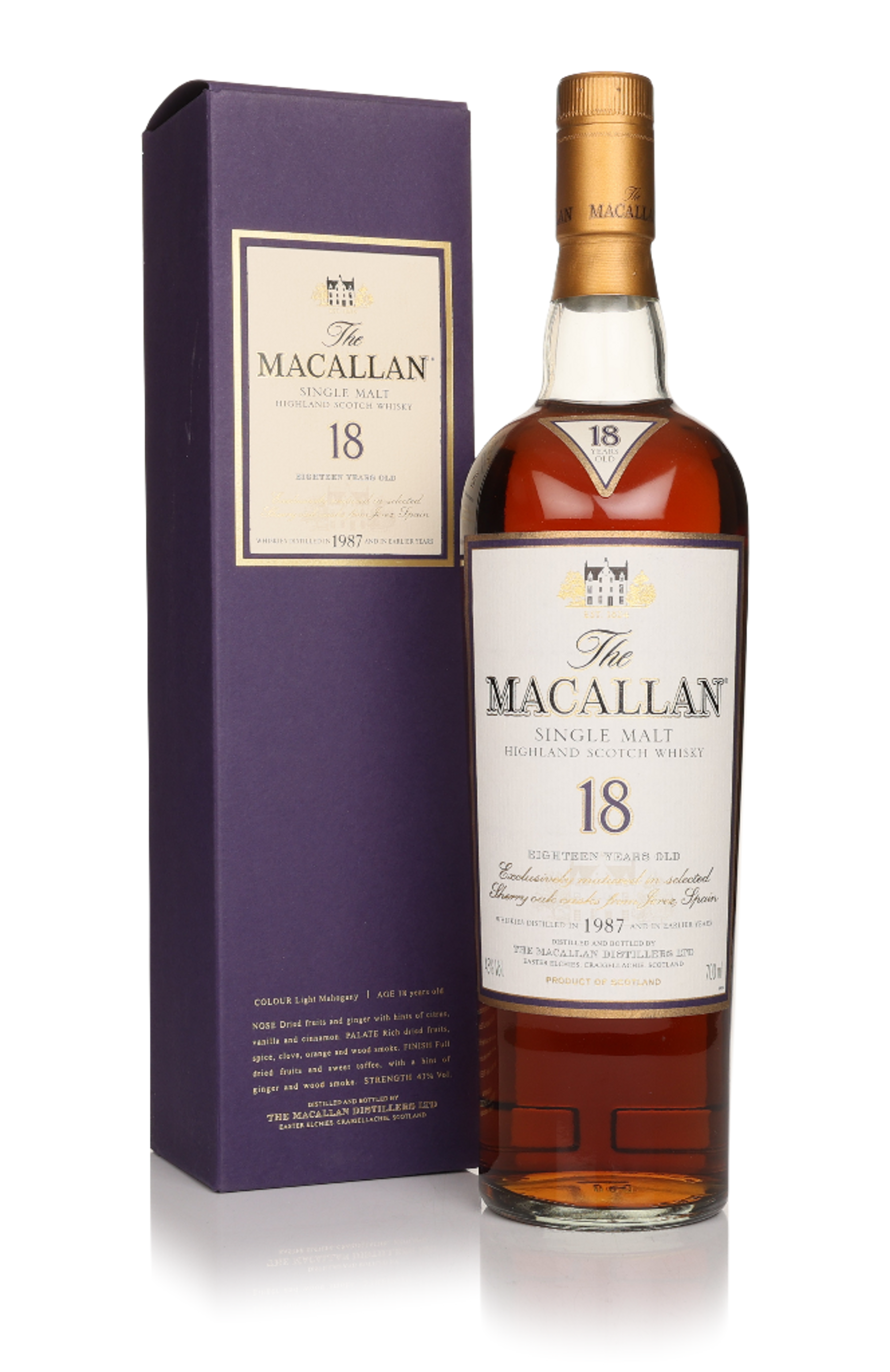 ウイスキー The Macallan 18 Year Old Sherry Oak 700m The Macallan 18 Year Old Sherry Oak 2020 Release | Caskers