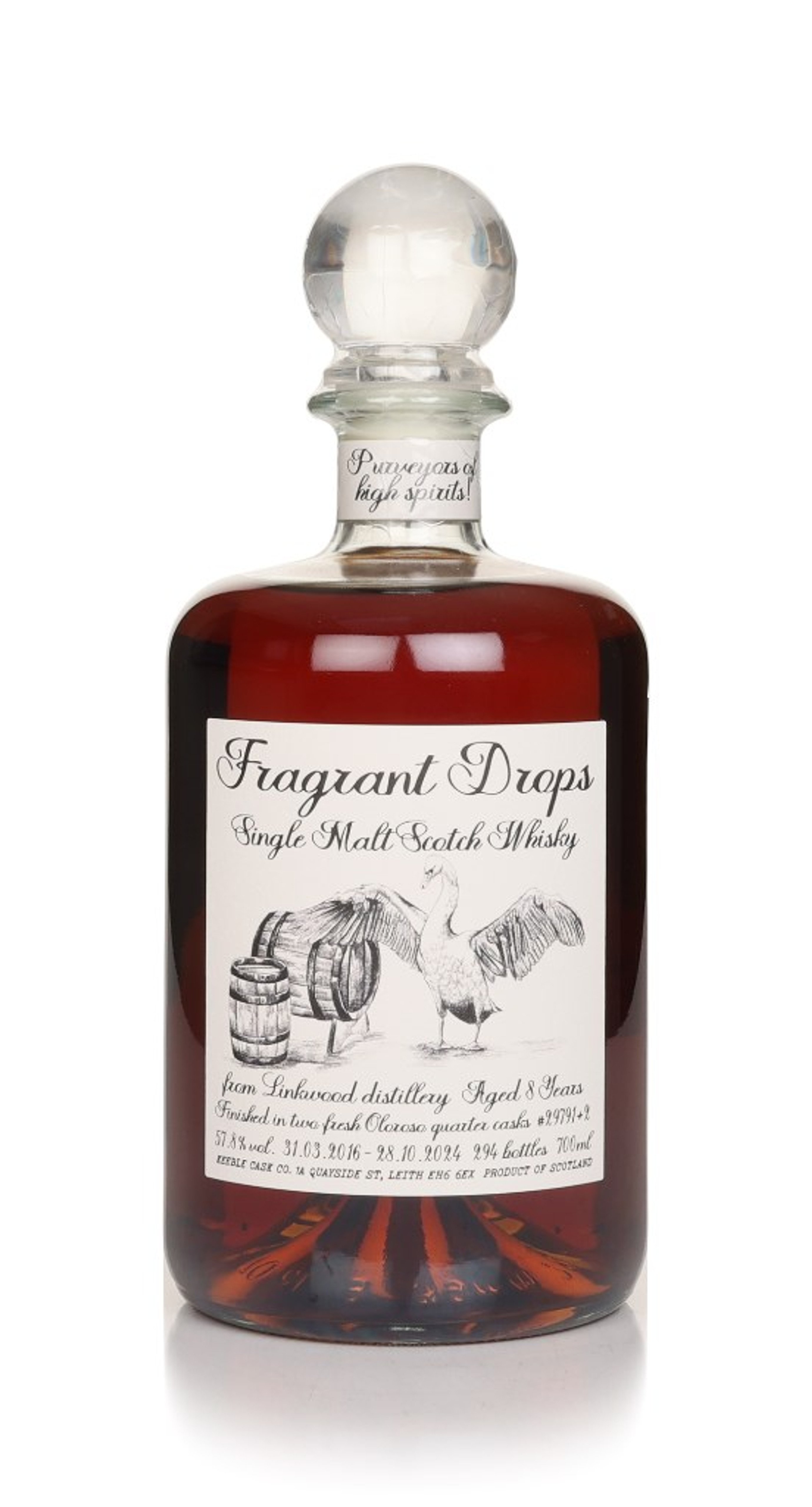 Linkwood 8 Year Old Oloroso Finish (cask 29791/2) - Fragrant Drops (Keeble Cask Company) 70cl