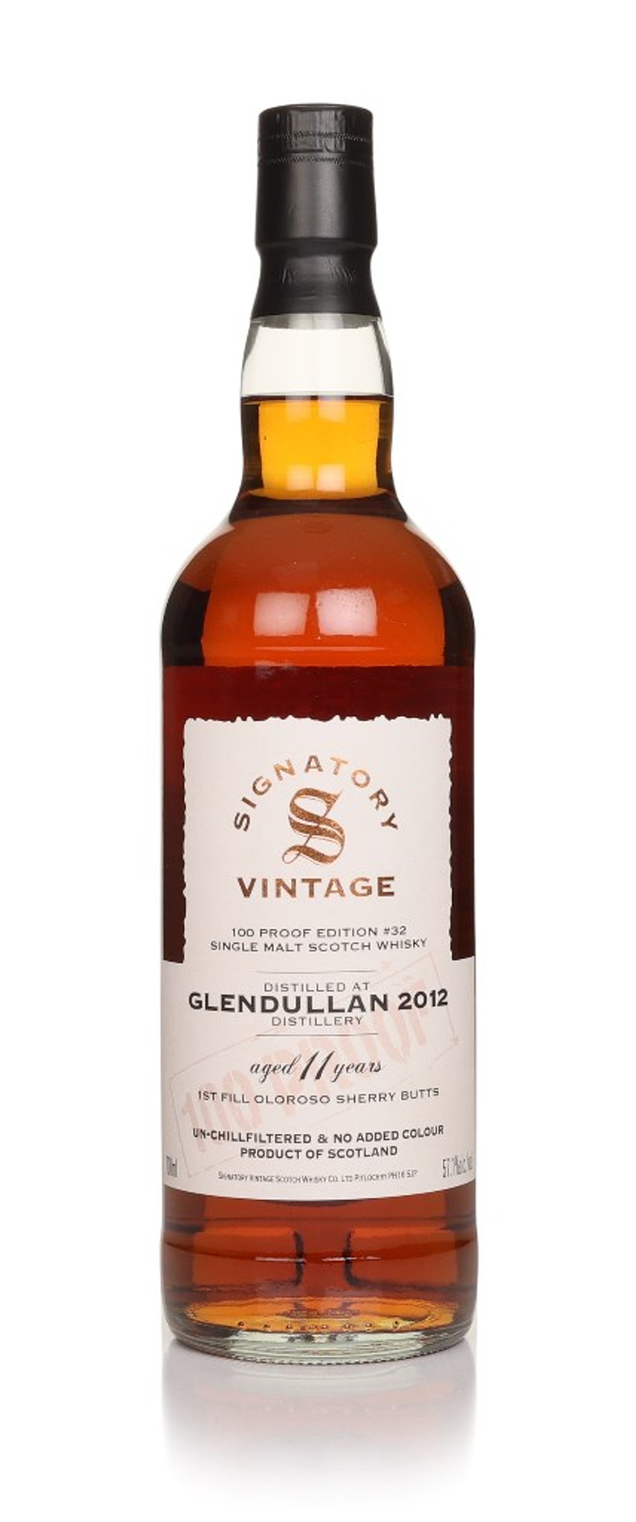 Glendullan 11 Year Old 2012 - 100 Proof Edition #32 (Signatory) 70cl