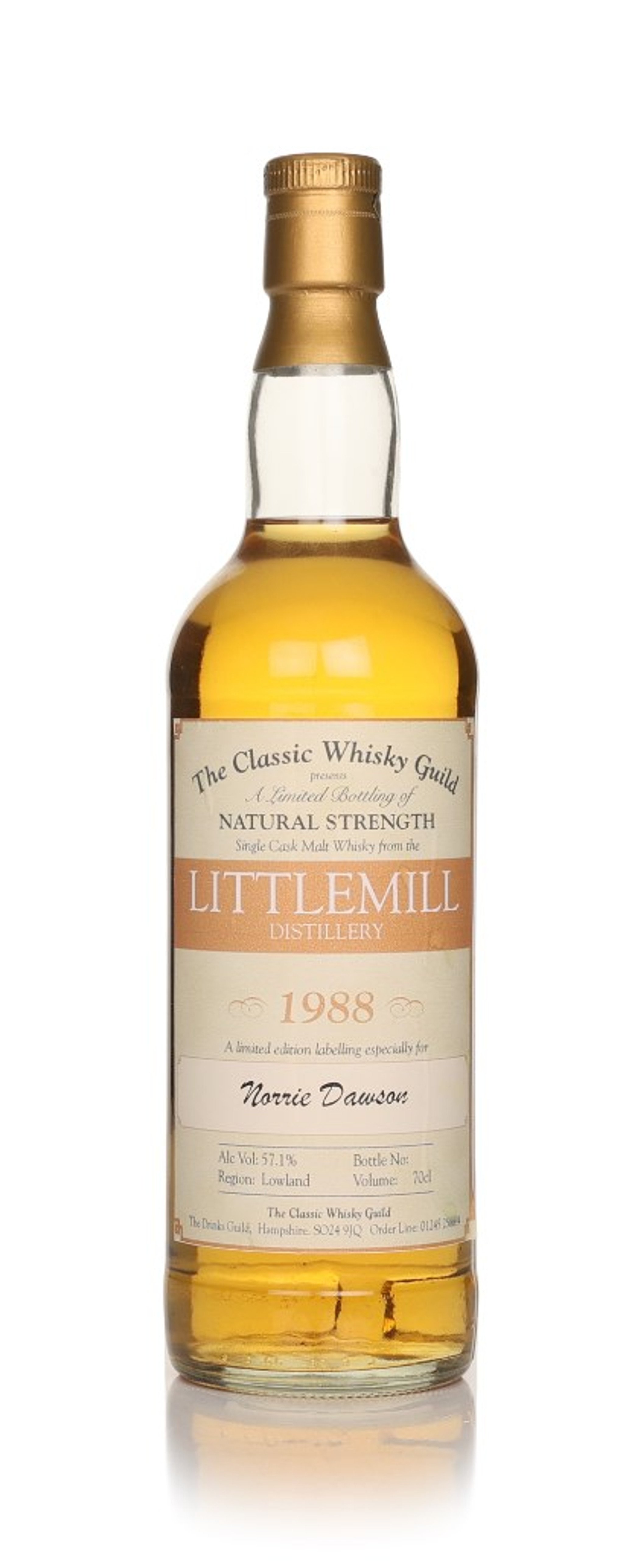 Littlemill 1988 Cask Strength - The Classic Whisky Guild 70cl