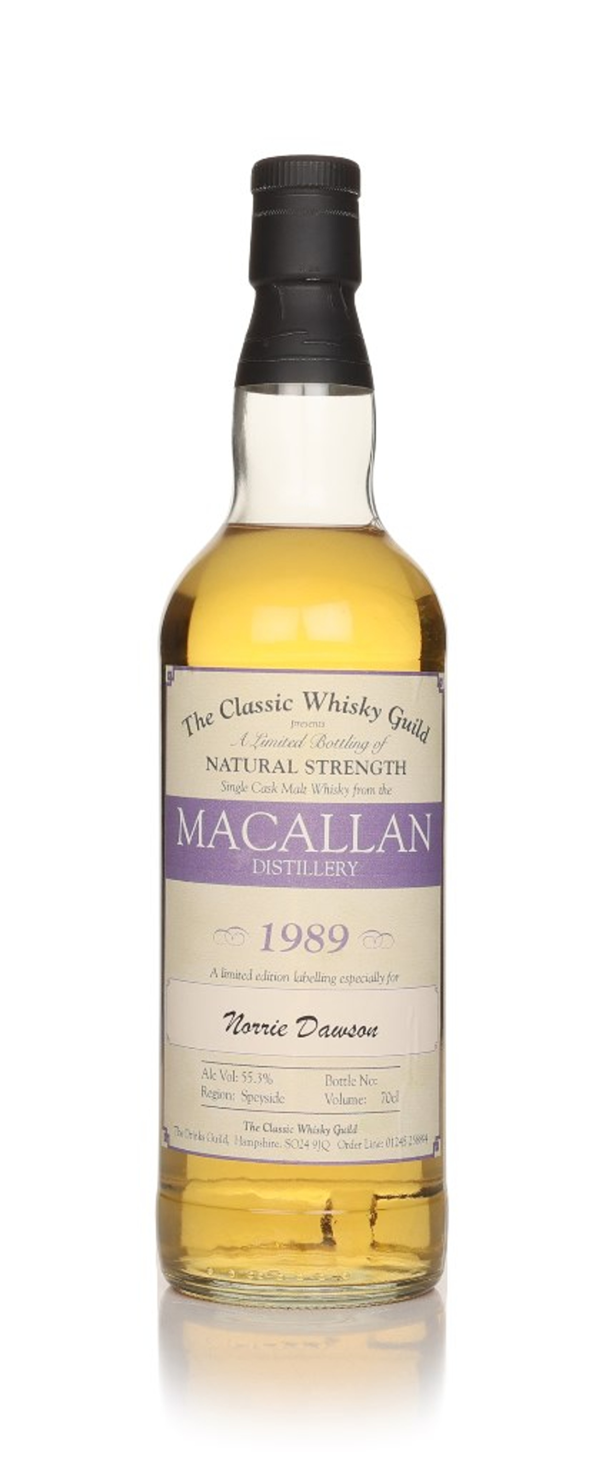 Macallan 1989 Cask Strength - The Classic Whisky Guild 70cl