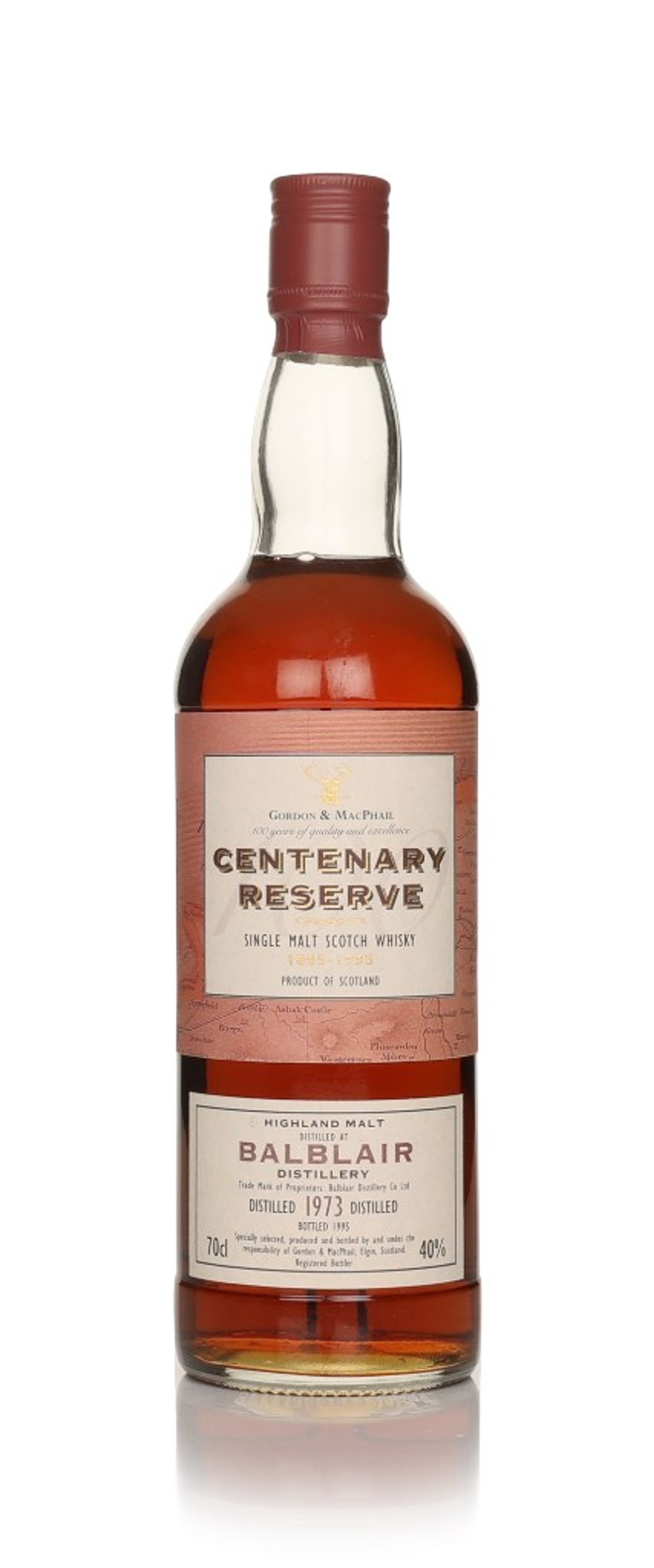 Balblair 1973 (bottled 1995) - Centenary Reserve (Gordon & MacPhail) 70cl