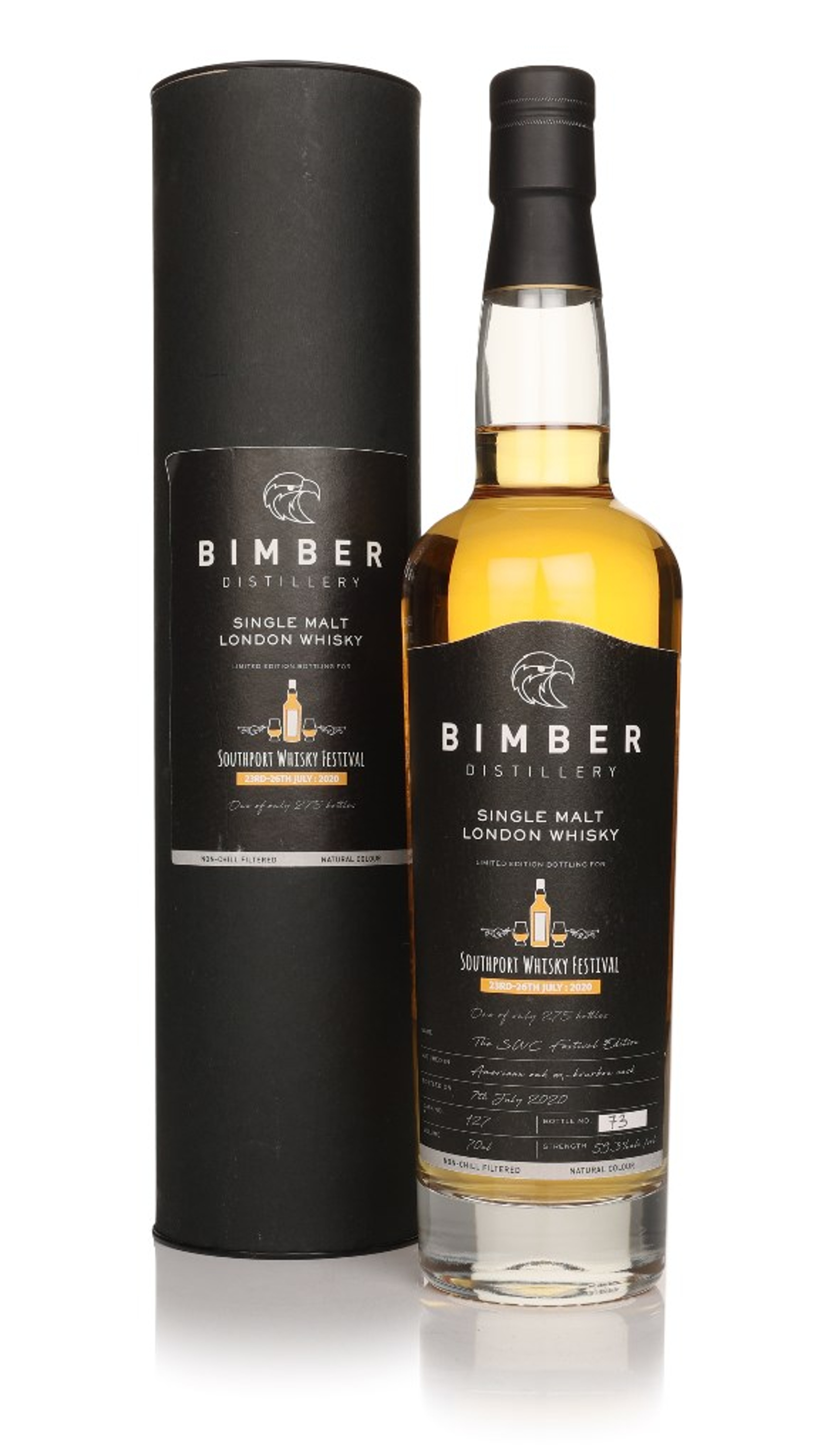 Bimber Single Bourbon (cask 127) - Southport Whisky Festival 2020 70cl