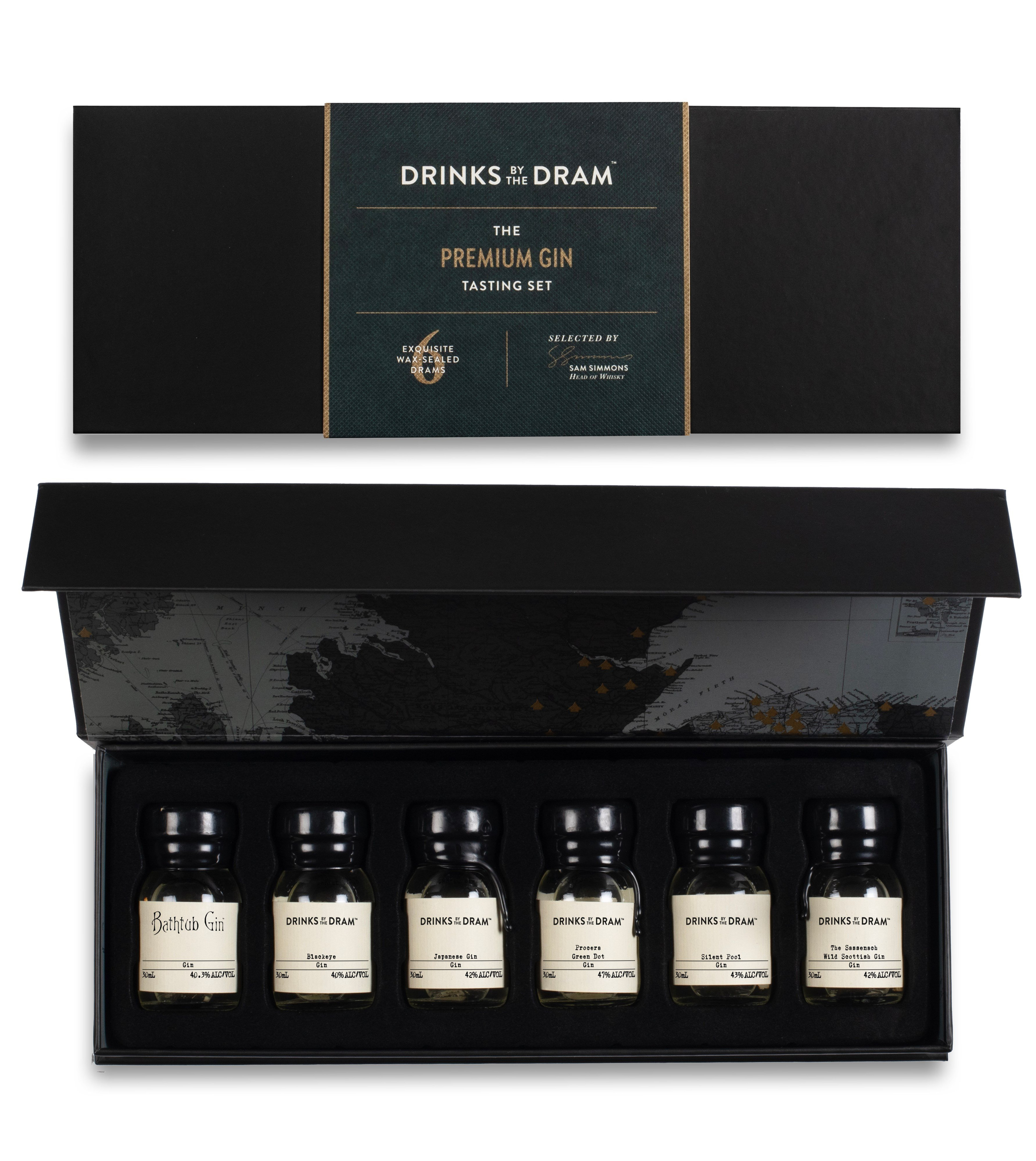 The Premium Gin 6 Dram Tasting Set 18cl