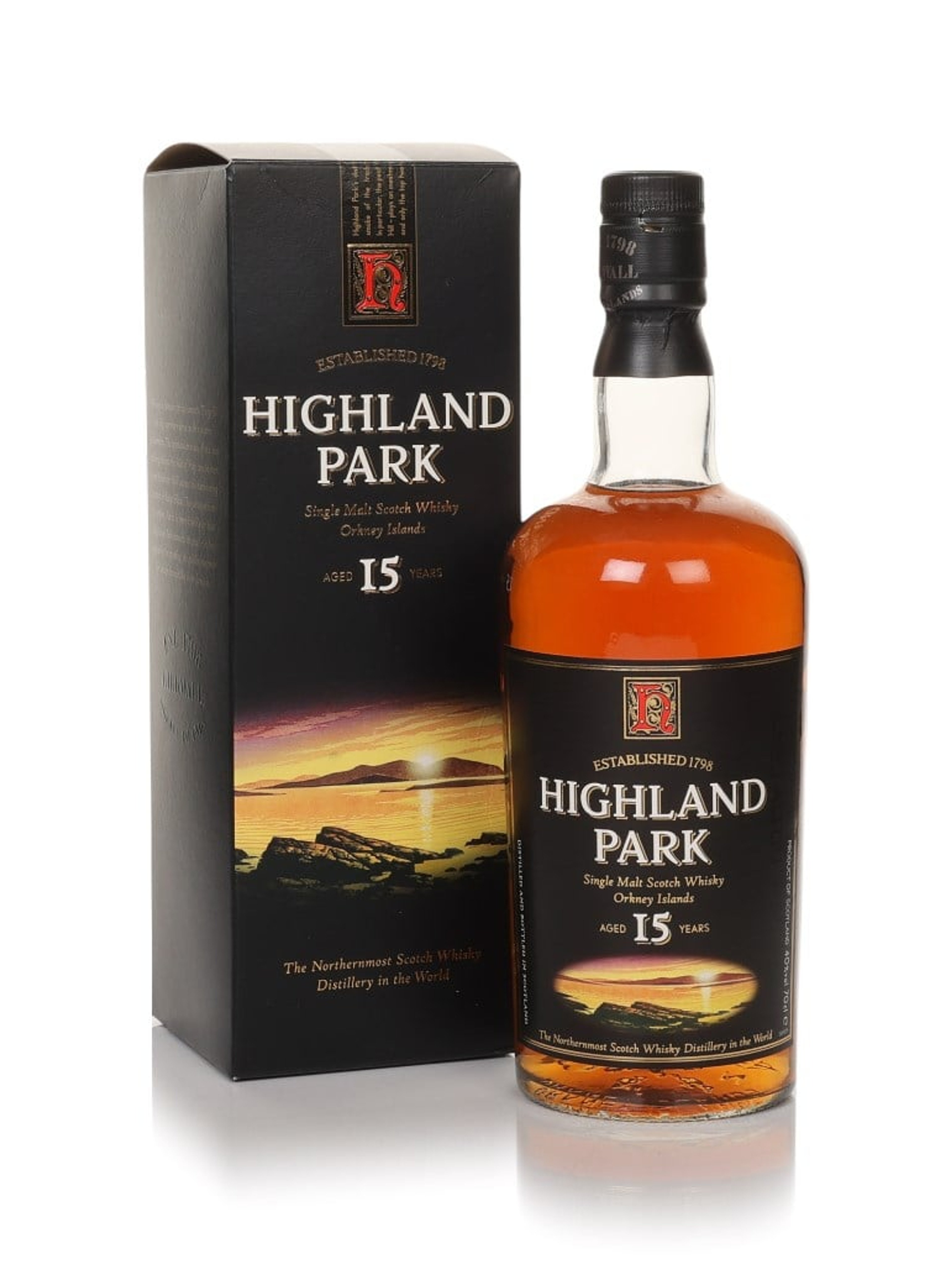 Highland Park 15 Year Old - Early 2000s (Sunset Label) 70cl