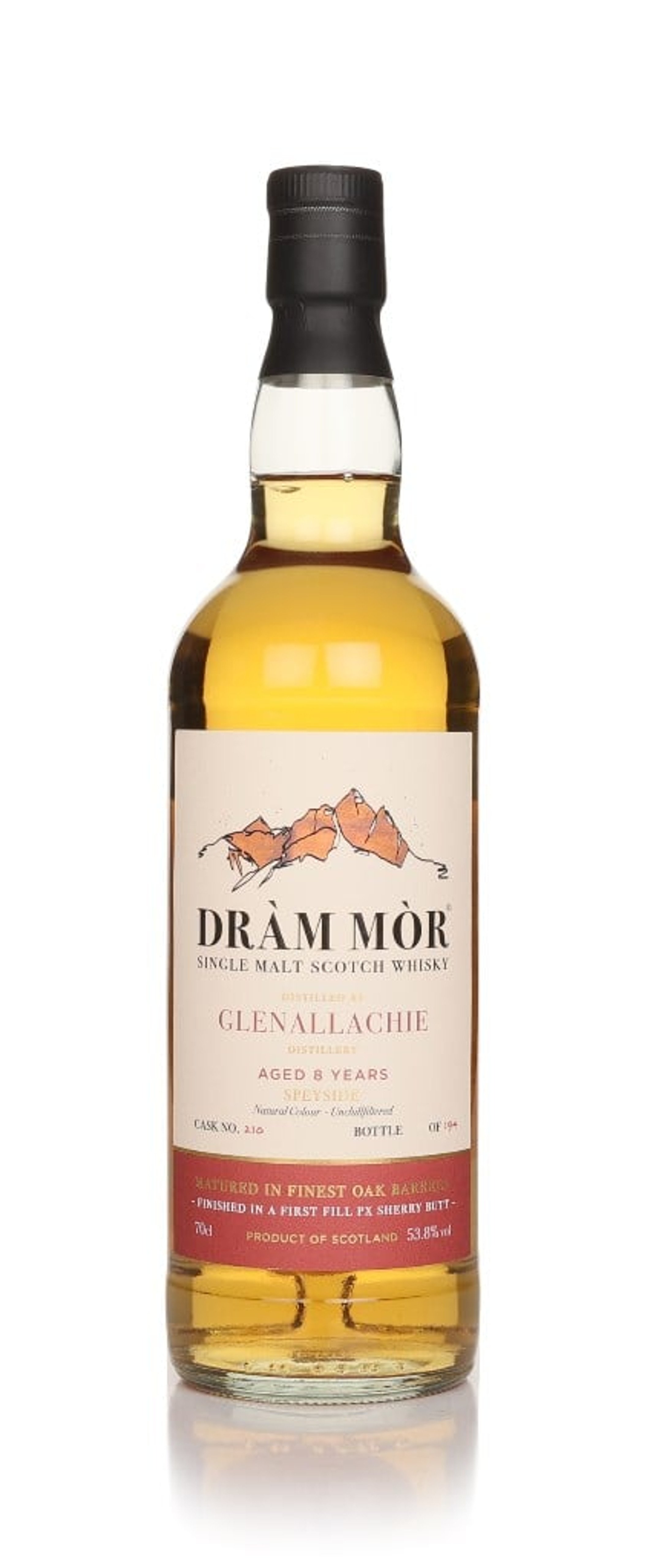 Glenallachie 8 Year Old (cask 210) - Dràm Mòr 70cl