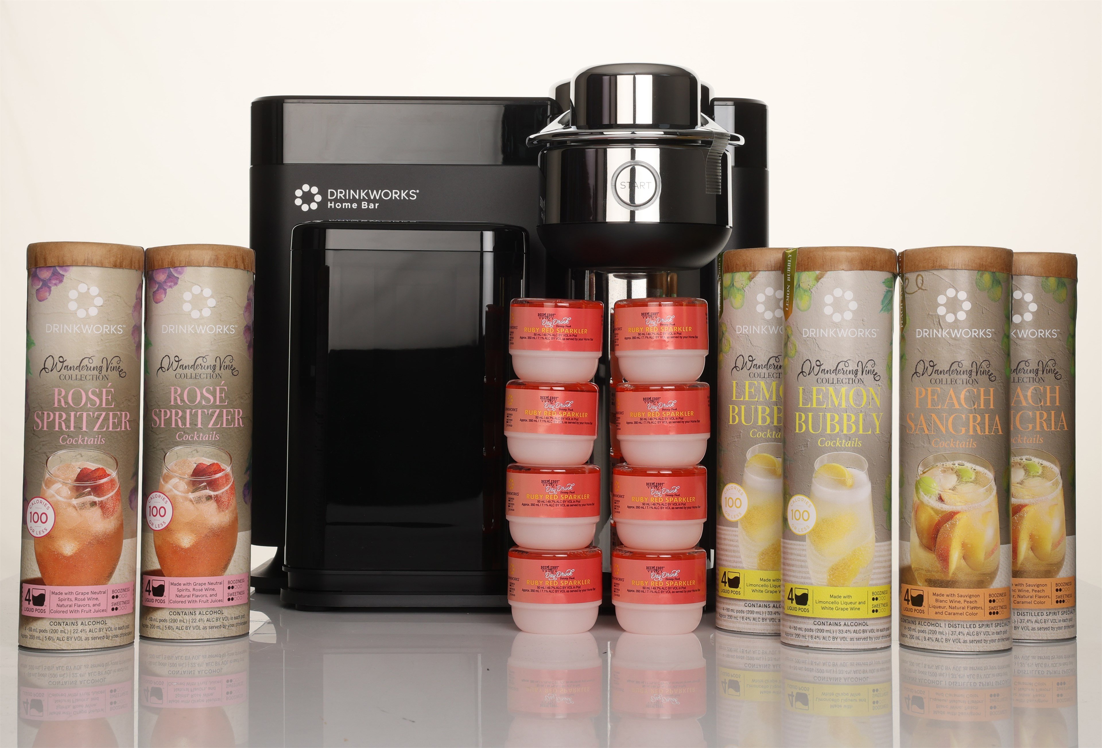 Drinkworks Wine Cocktails Bundle (£99 worth of pods and a free machine worth over £400) 160cl