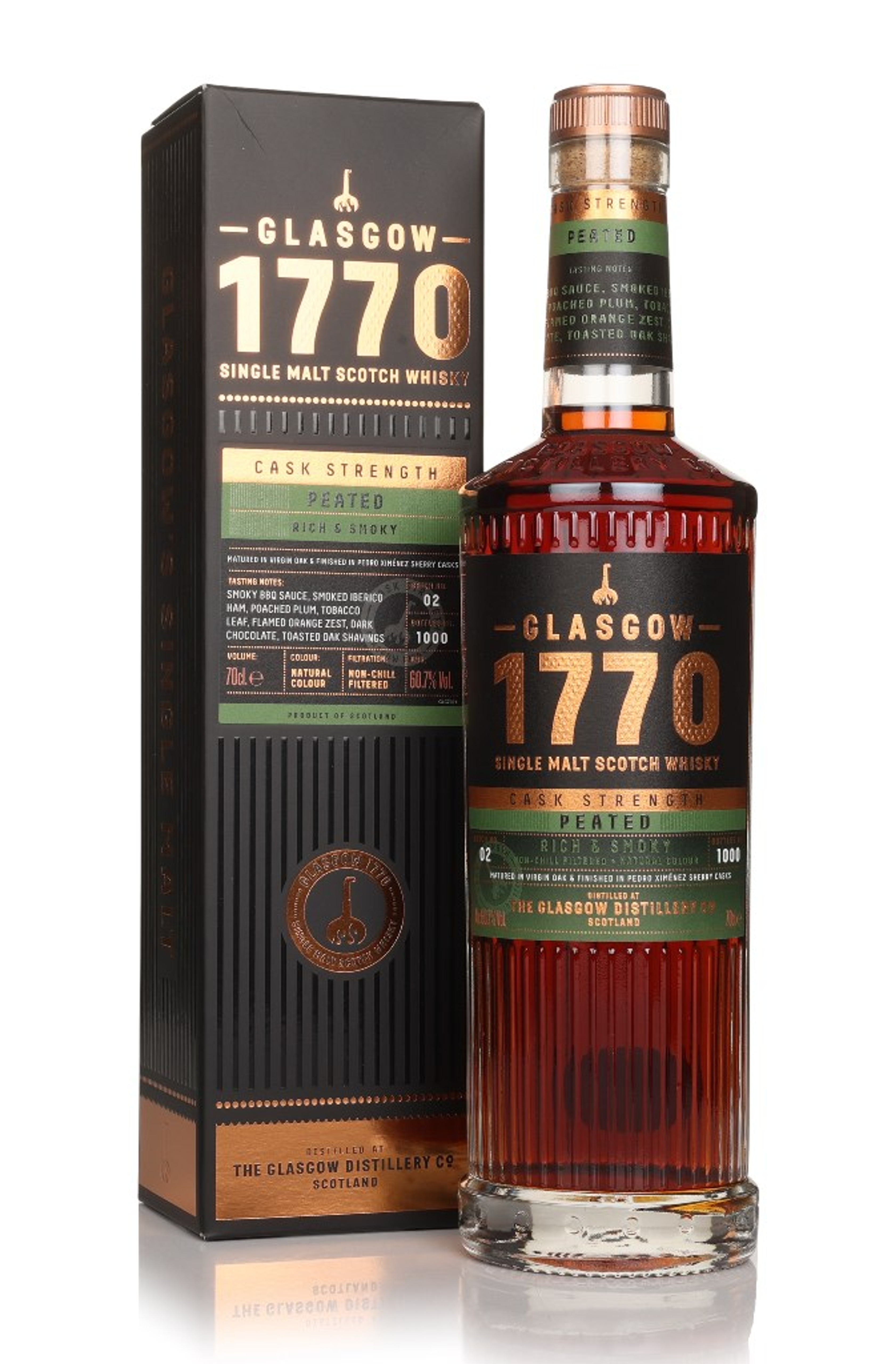 Glasgow 1770 Peated Cask Strength Batch 02 70cl