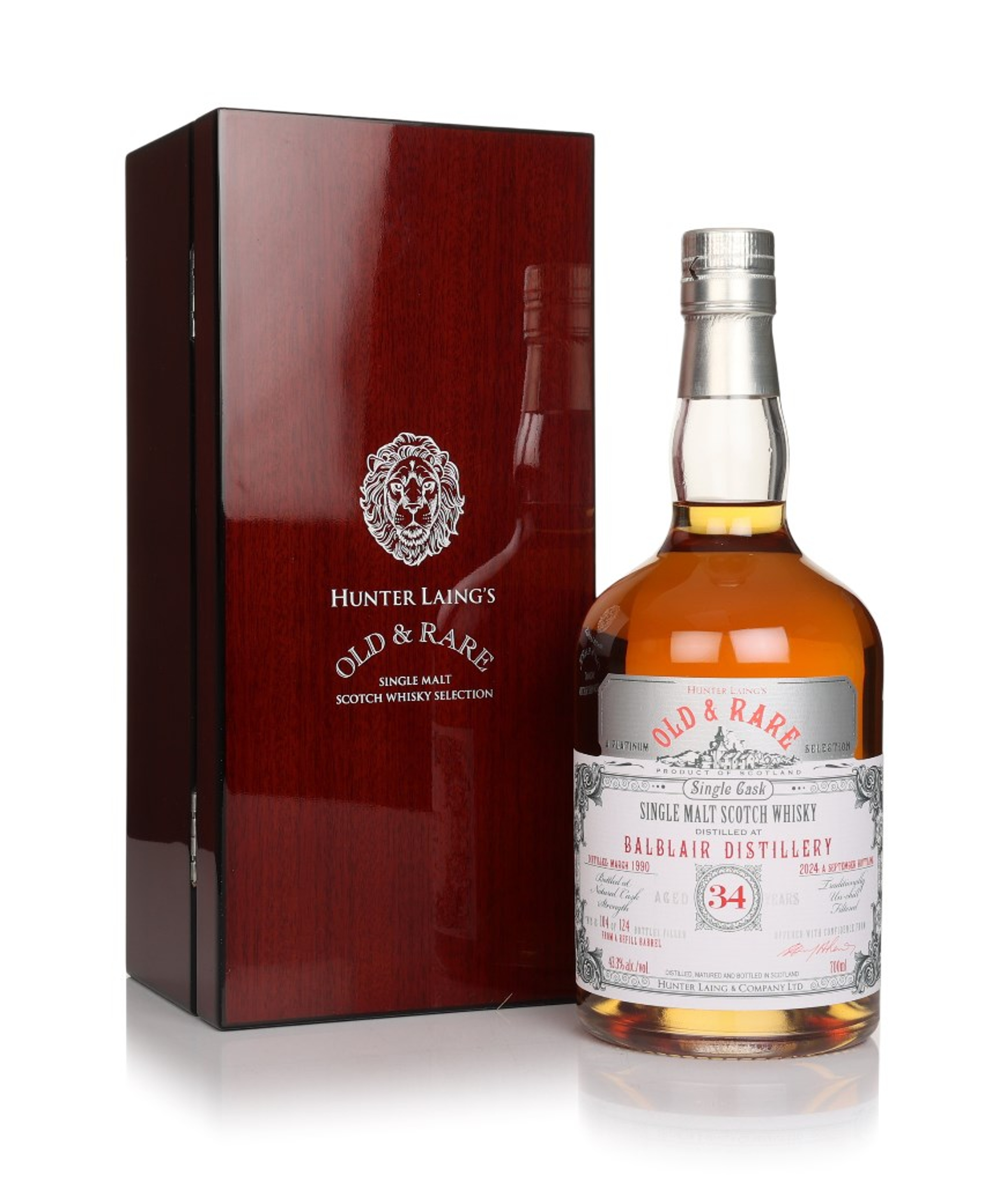 Balblair 34 Year Old 1990 - Old & Rare Platinum (Hunter Laing) 70cl