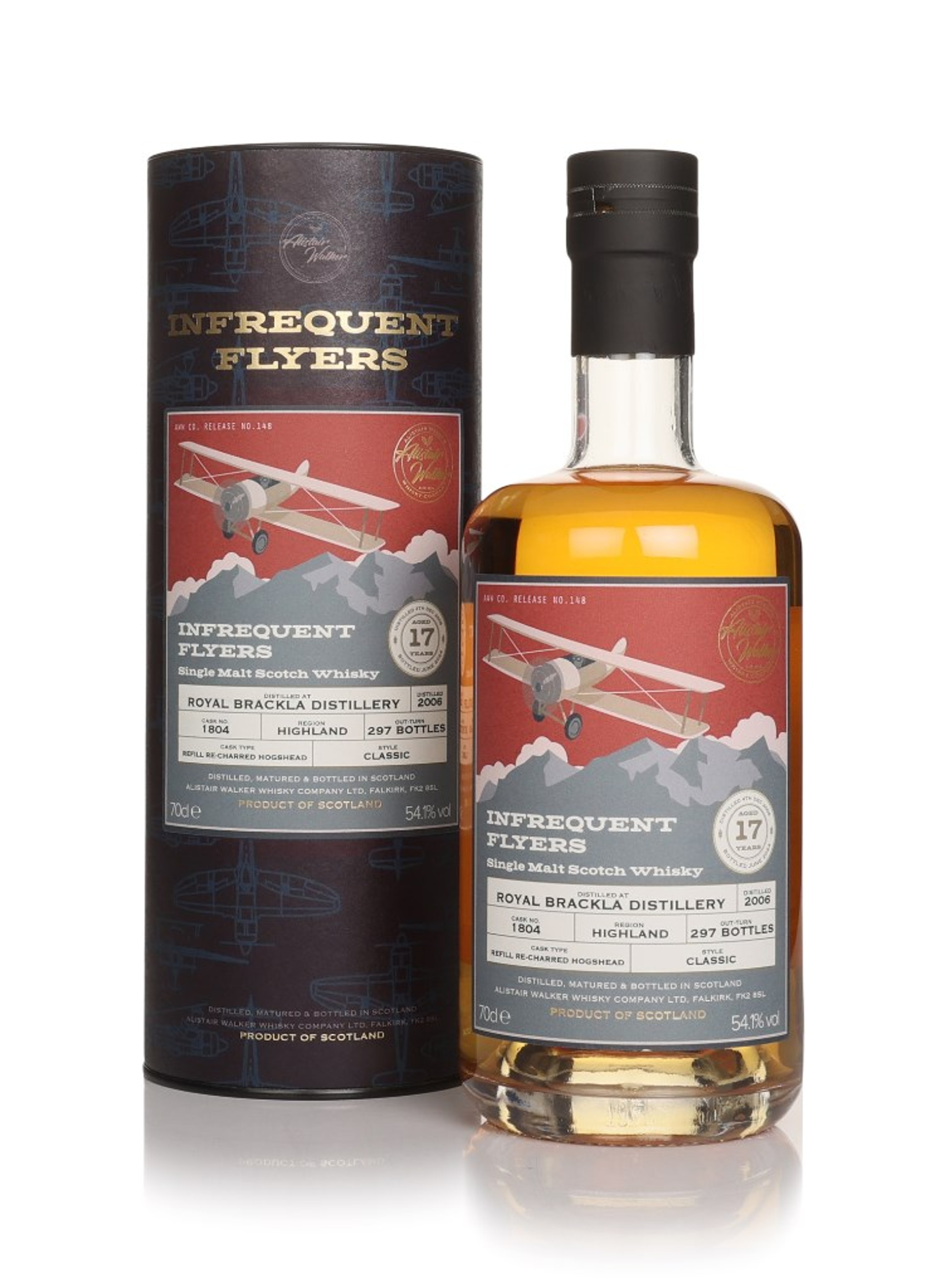 Royal Brackla 17 Year Old 2006 (cask 1804) - Infrequent Flyers (Alistair Walker) 70cl