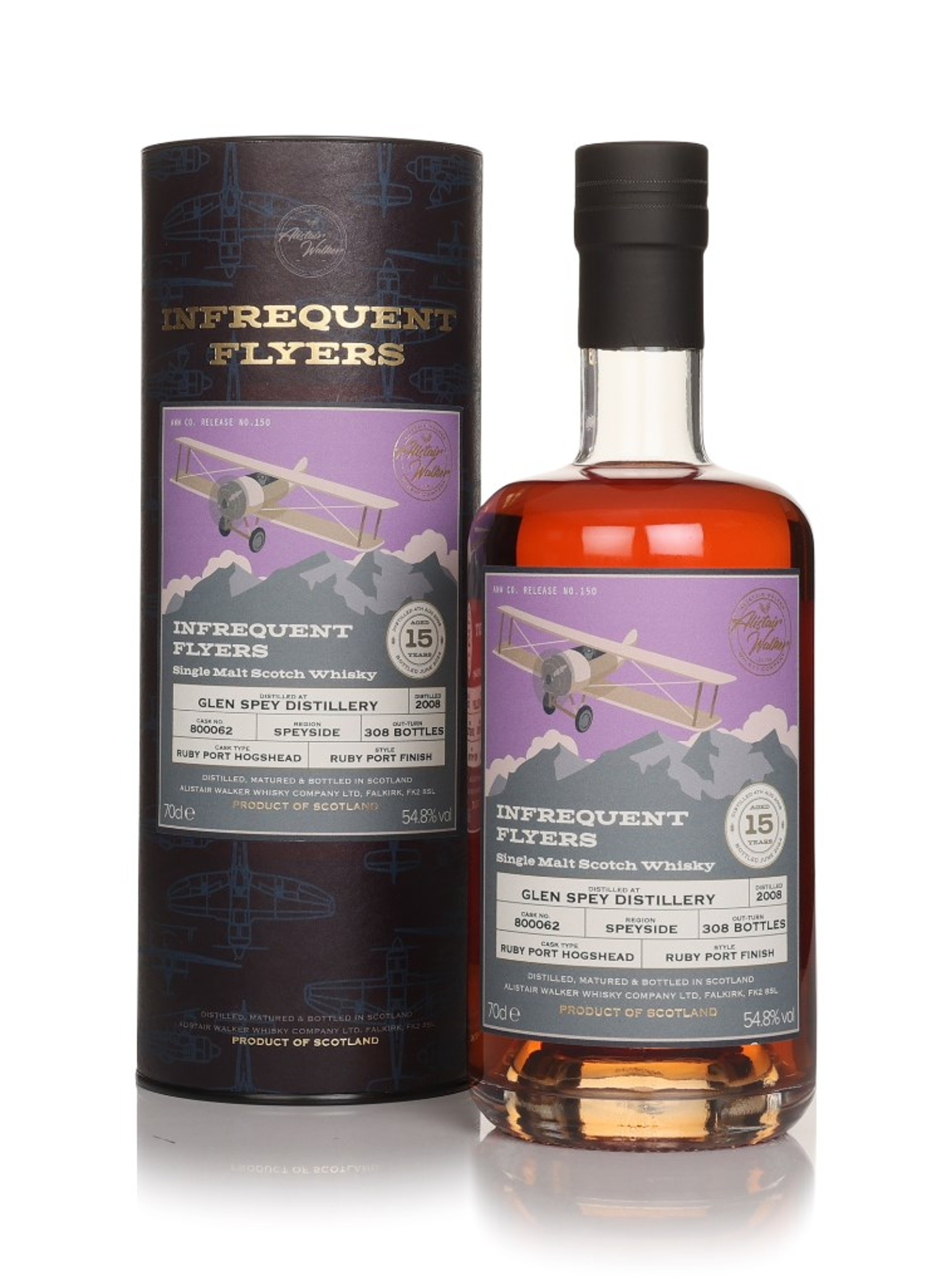 Glen Spey 15 Year Old 2008 (cask 800062) - Infrequent Flyers (Alistair Walker) 70cl