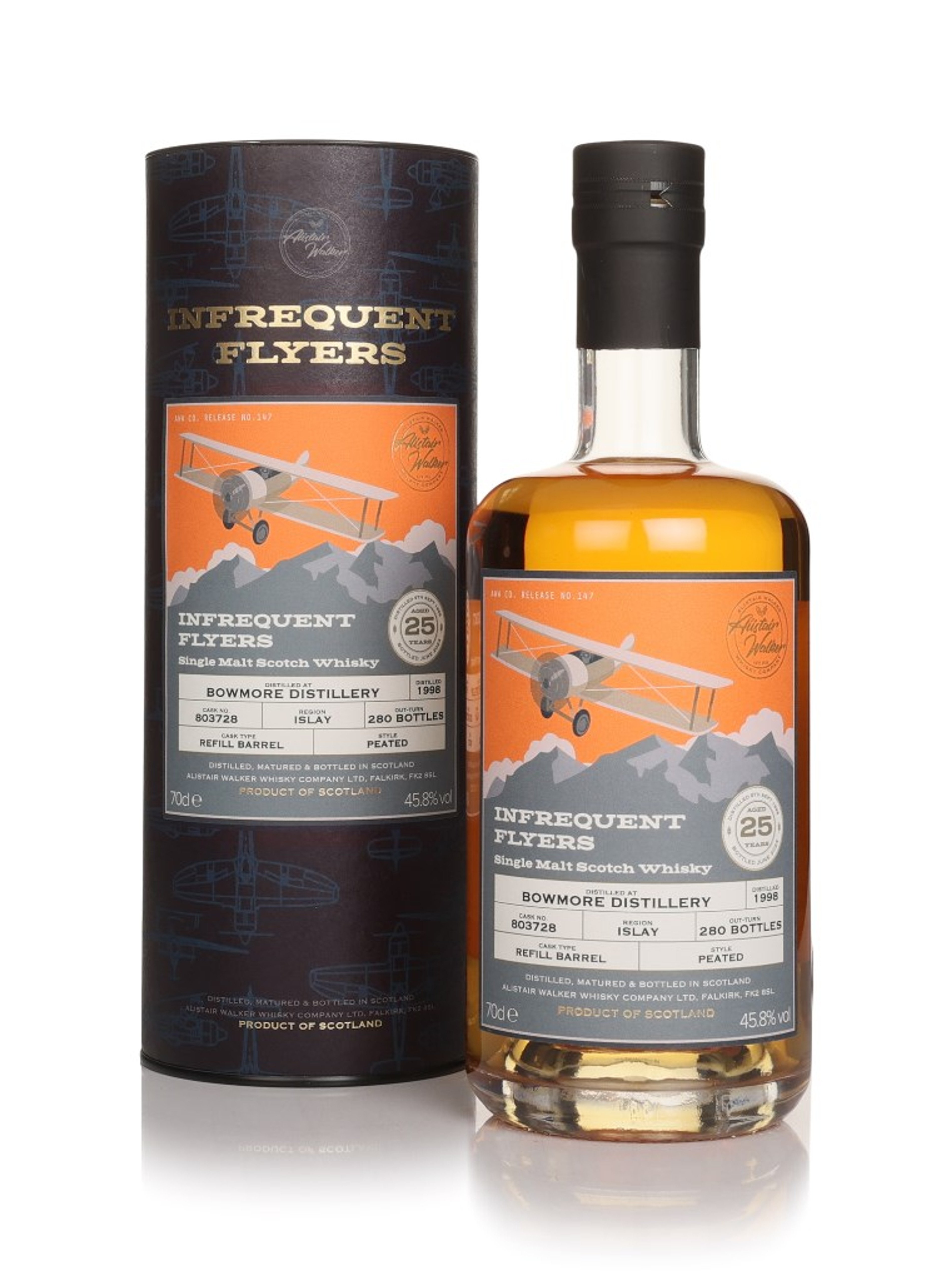 Bowmore 25 Year Old 1998 (cask 803728) - Infrequent Flyers (Alistair Walker) 70cl