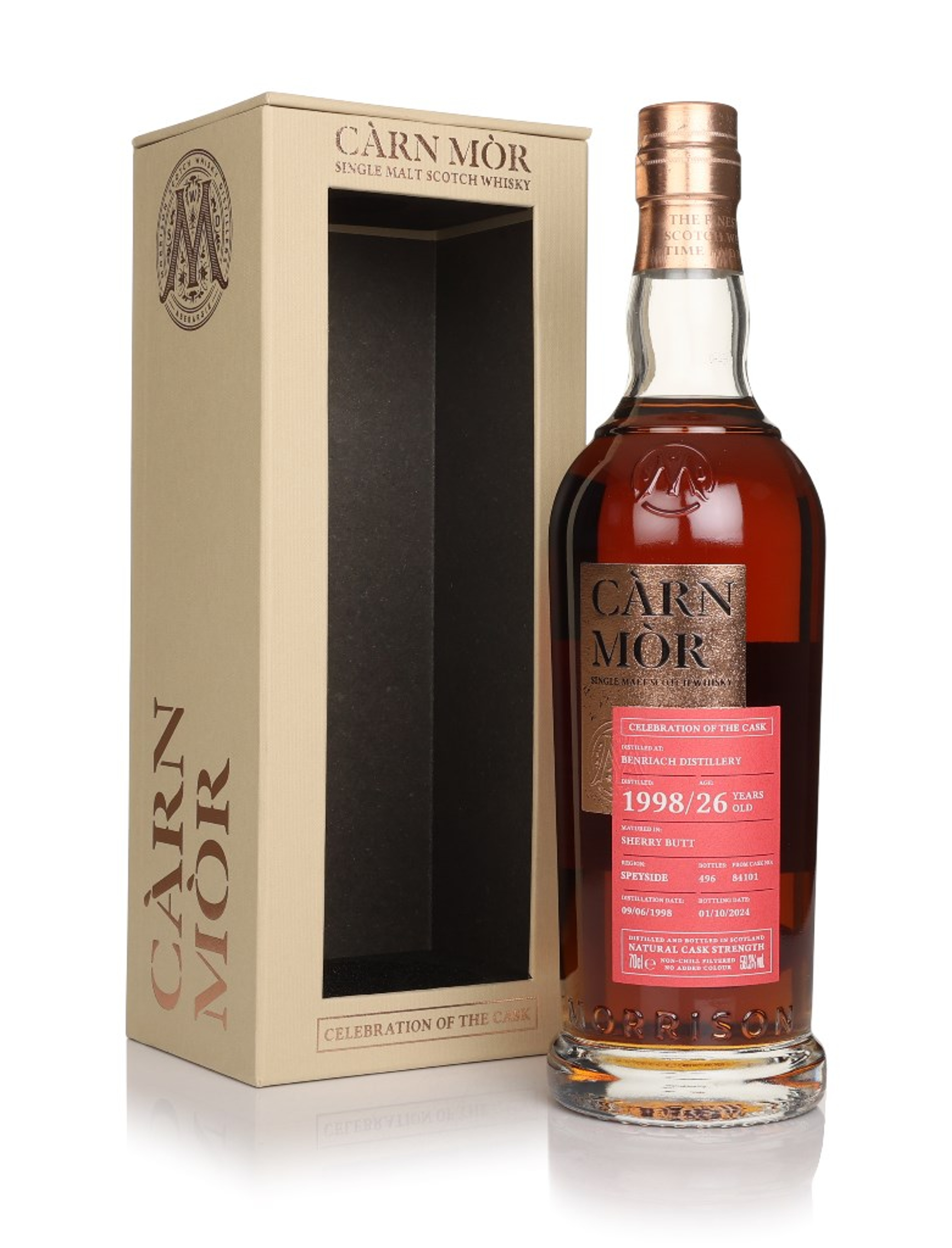 Benriach 26 Year Old 1998 (cask 84101) - Celebration of the Cask (Càrn Mòr) 70cl