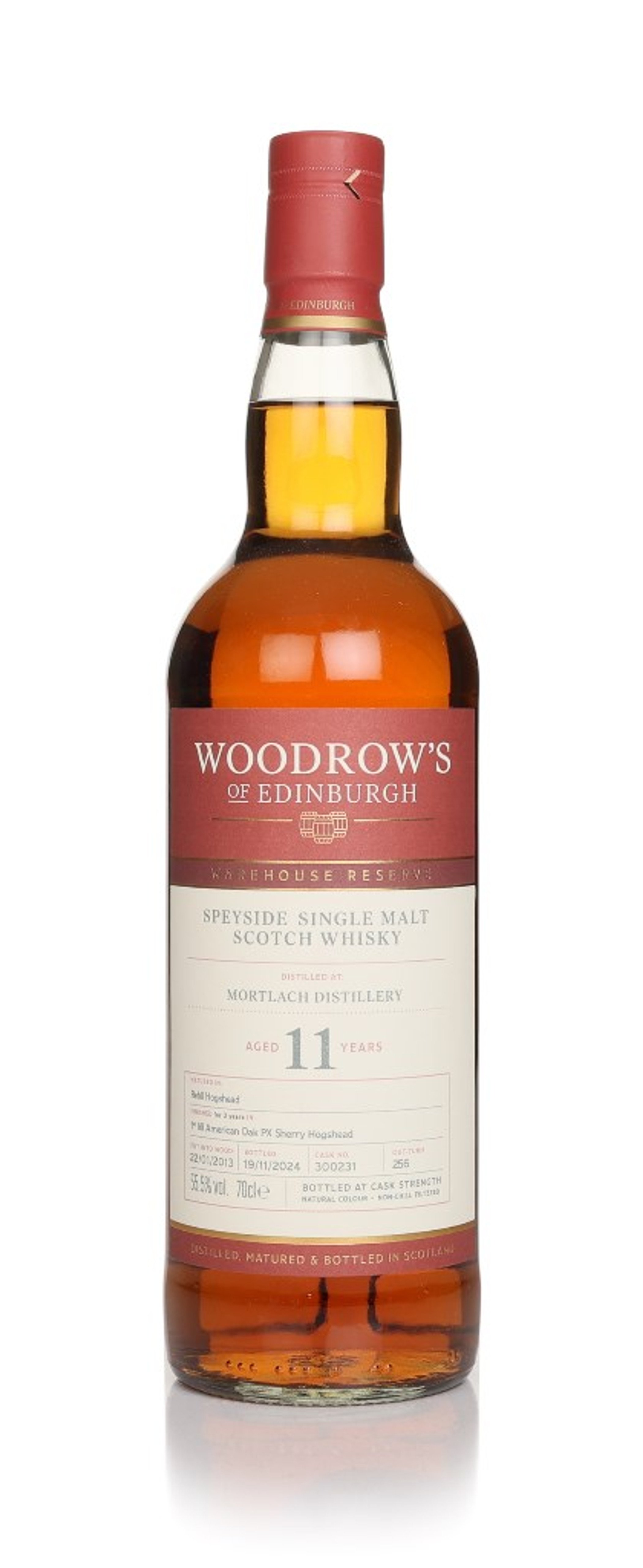 Mortlach 11 Year Old 2013 (cask 300231) - Woodrow's of Edinburgh 70cl
