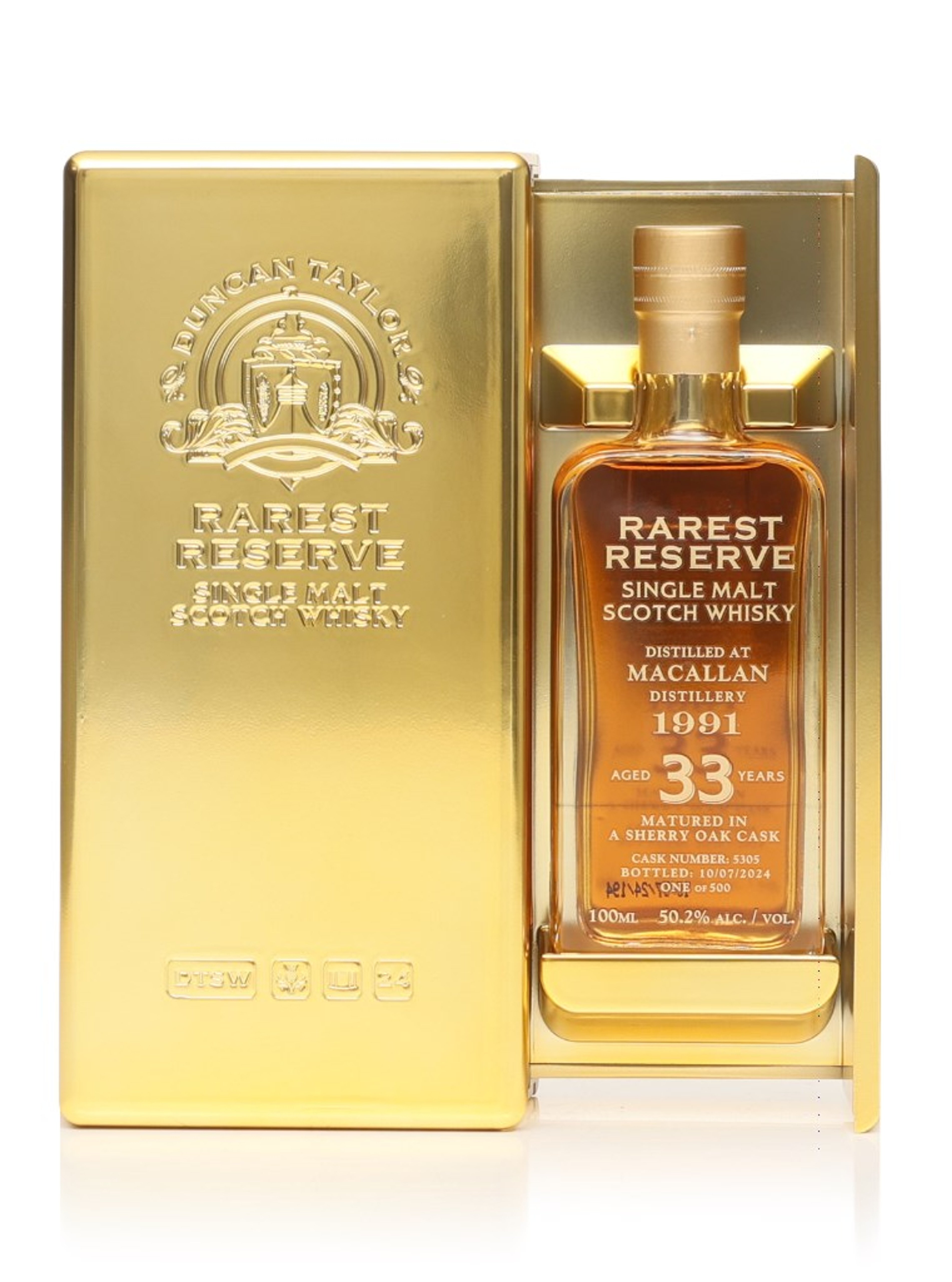Macallan 33 Year Old 1991 (cask 5305) - The Rarest Reserve Collection (Duncan Taylor) 10cl