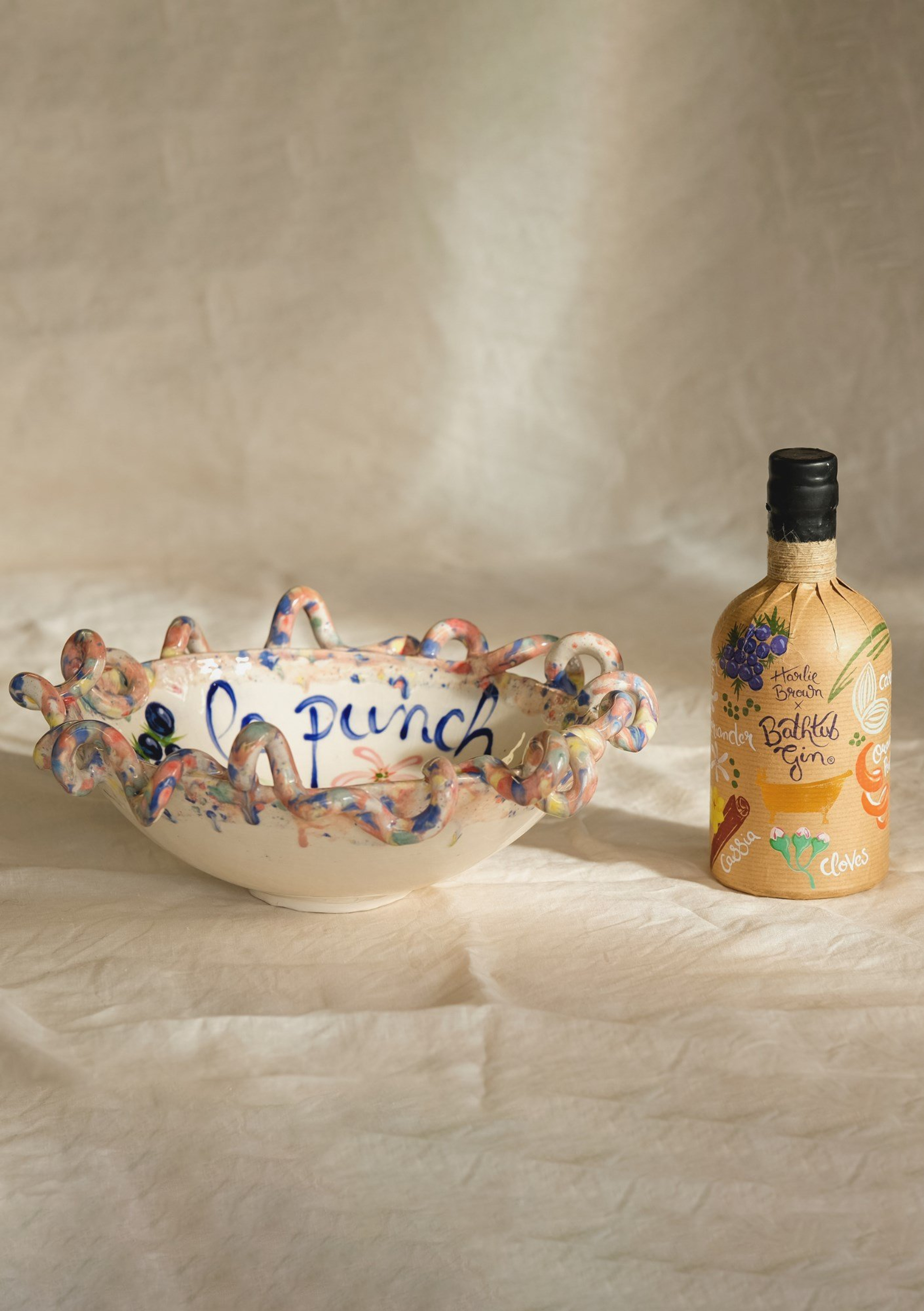Bathtub Gin x Harlie Brown "Le Punch" Set 70cl