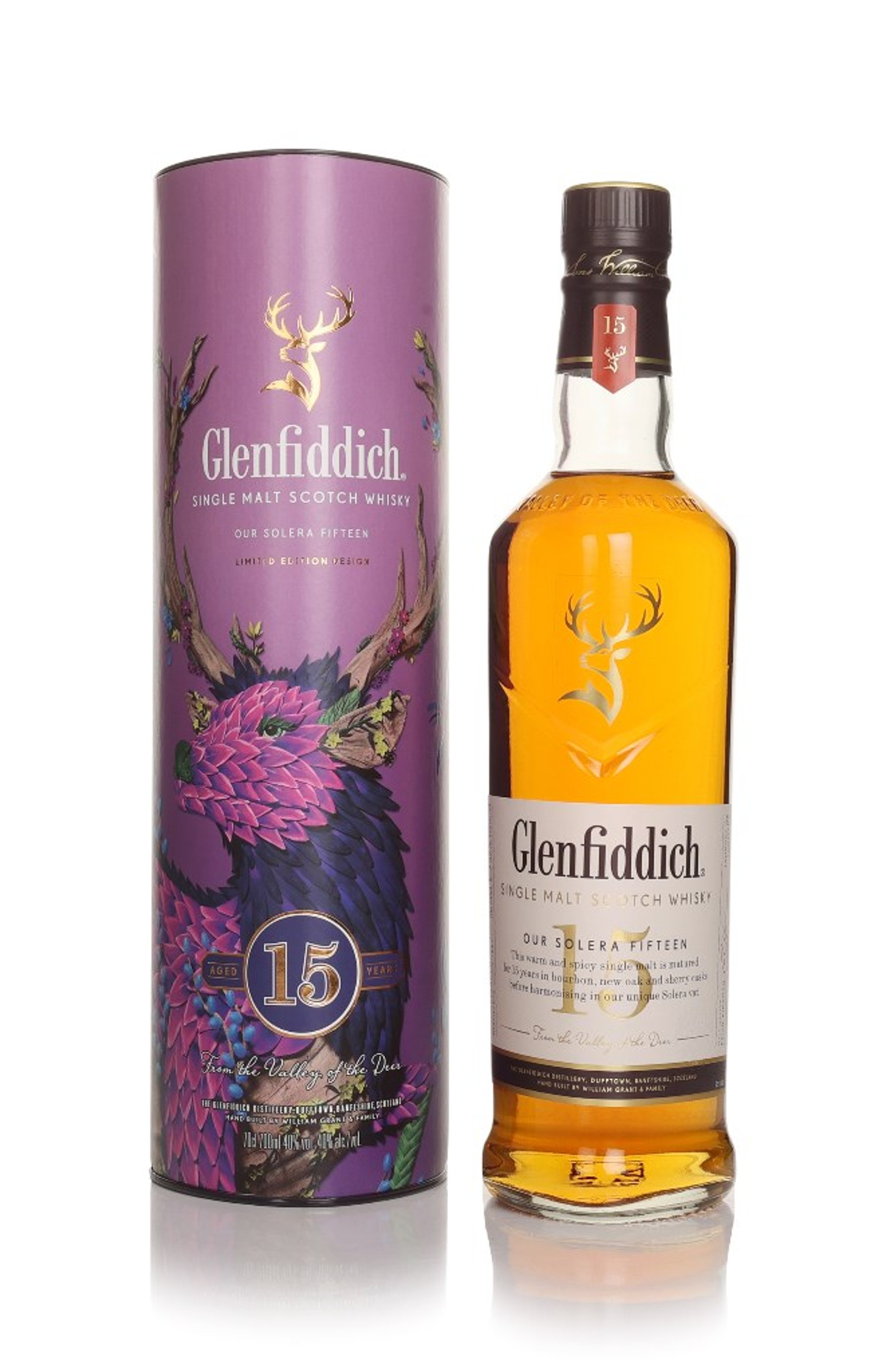Glenfiddich 15 Year Old Solera - Limited Edition Design 70cl