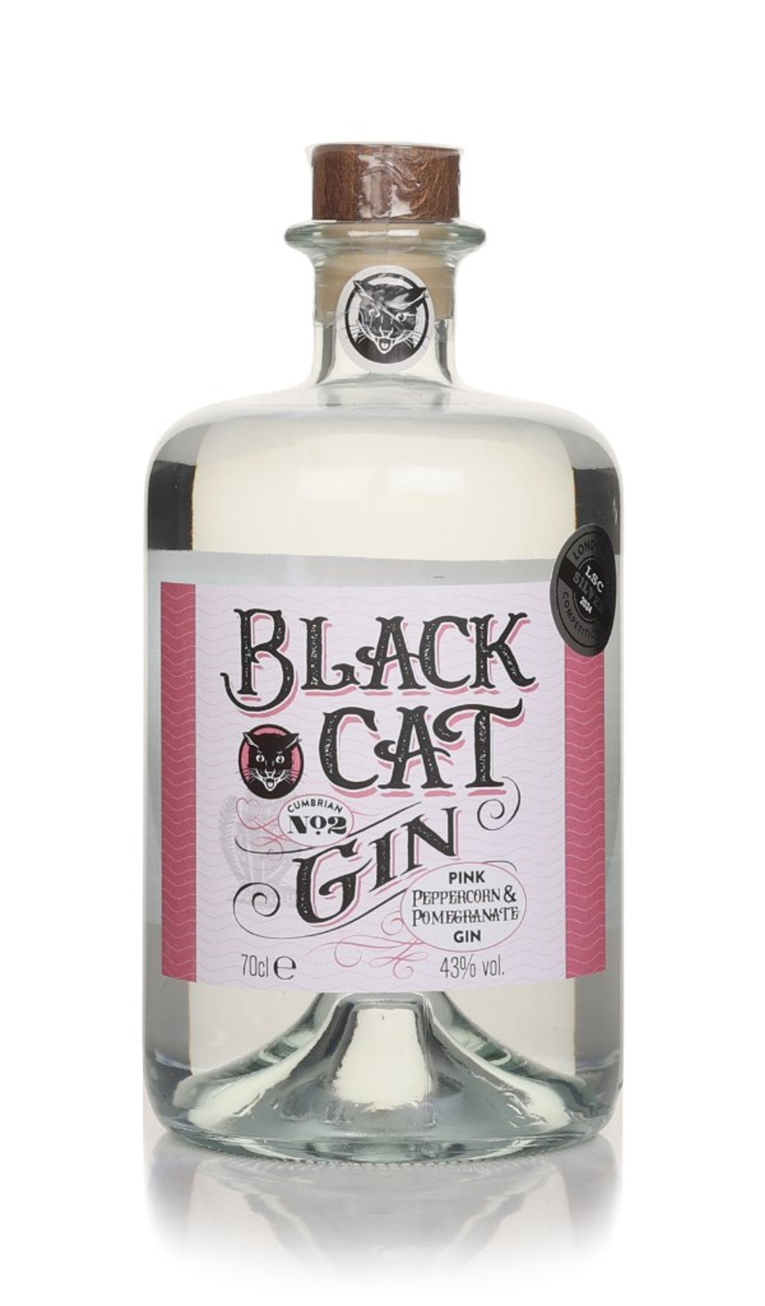 Black Cat Fruity Gin - Cumbrian No.2 70cl