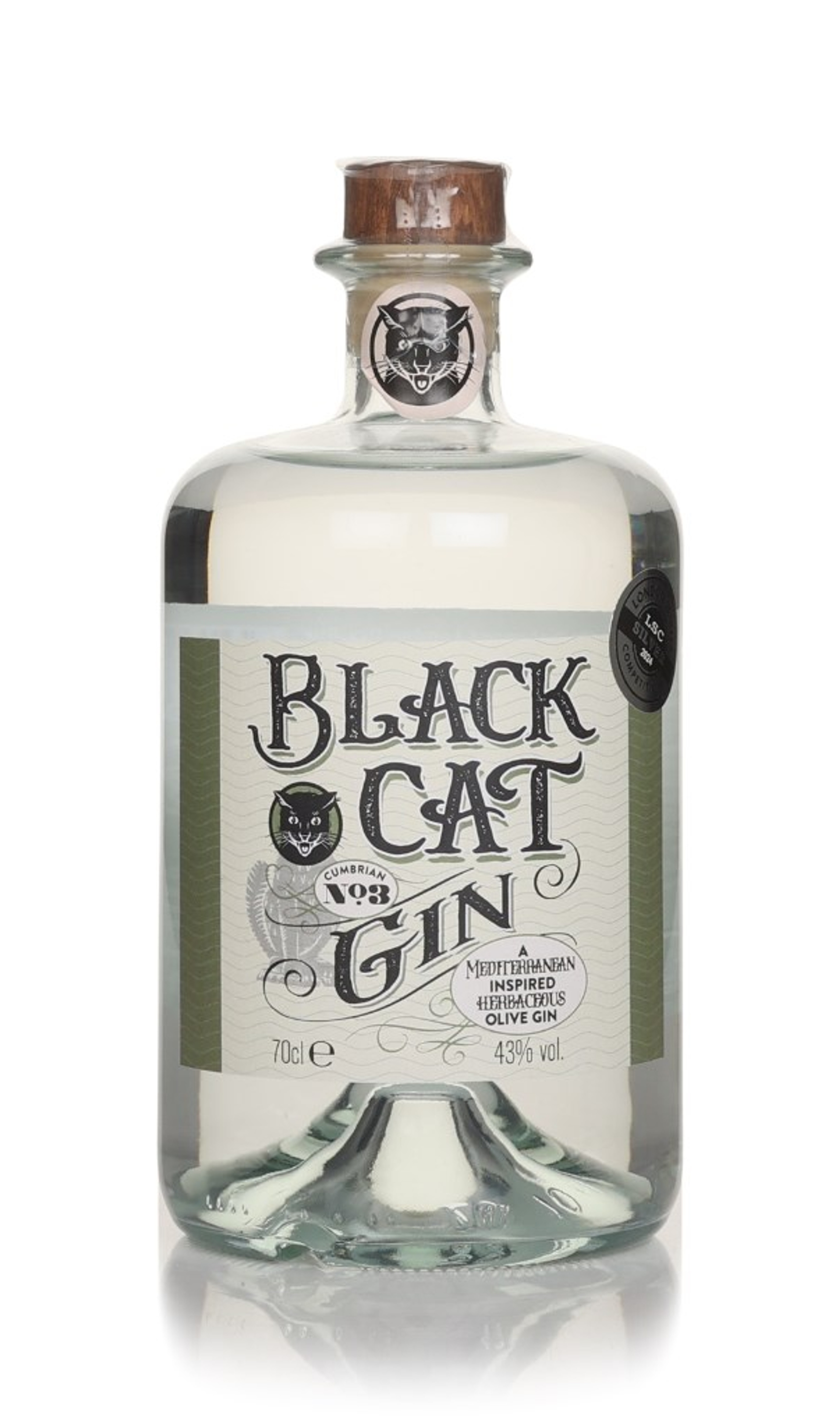 Black Cat Savoury Gin - Cumbrian No.3 70cl