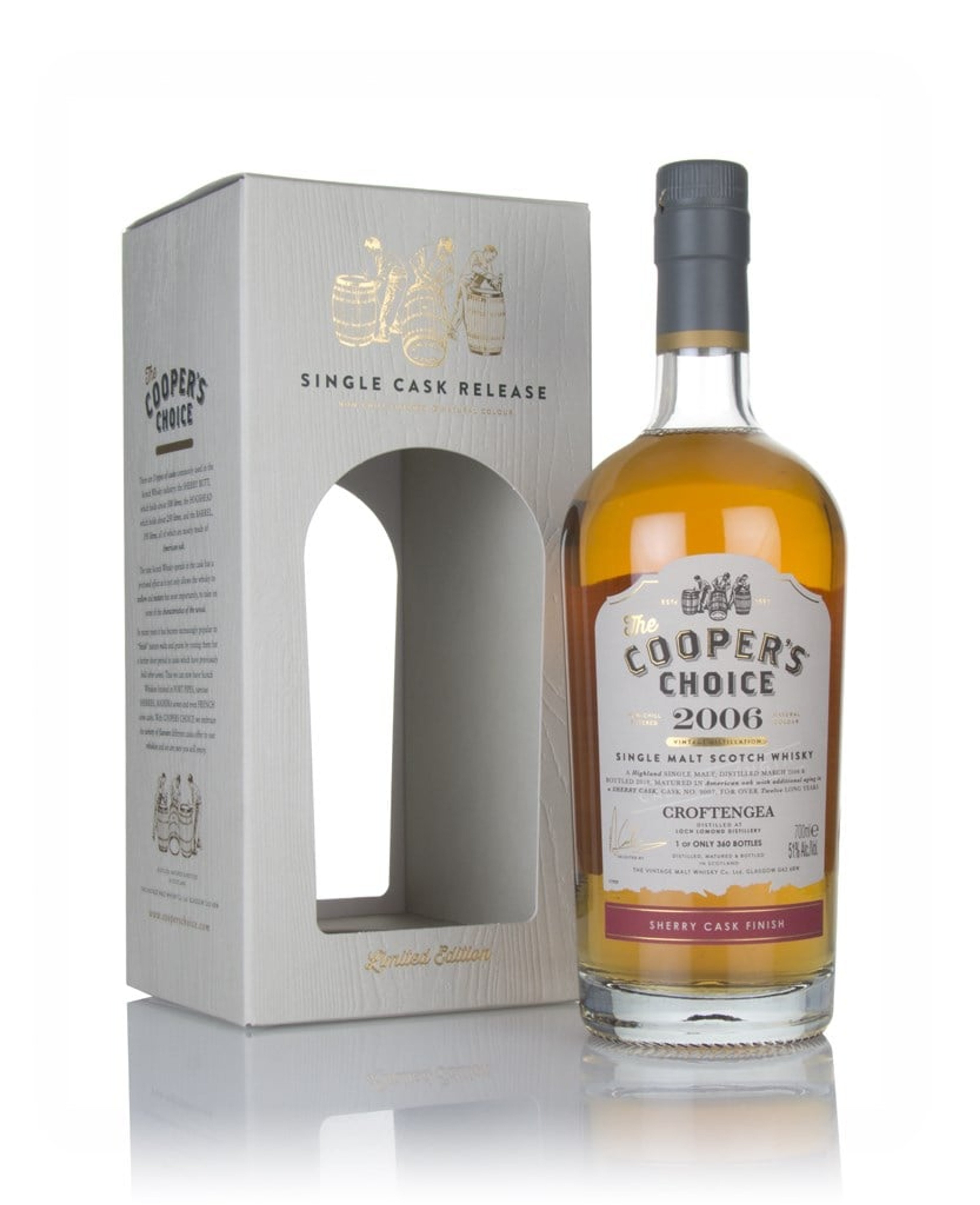 Croftengea 12 Year Old 2006 (cask 9007) - The Cooper's Choice (The Vintage Malt Whisky Co.) 70cl