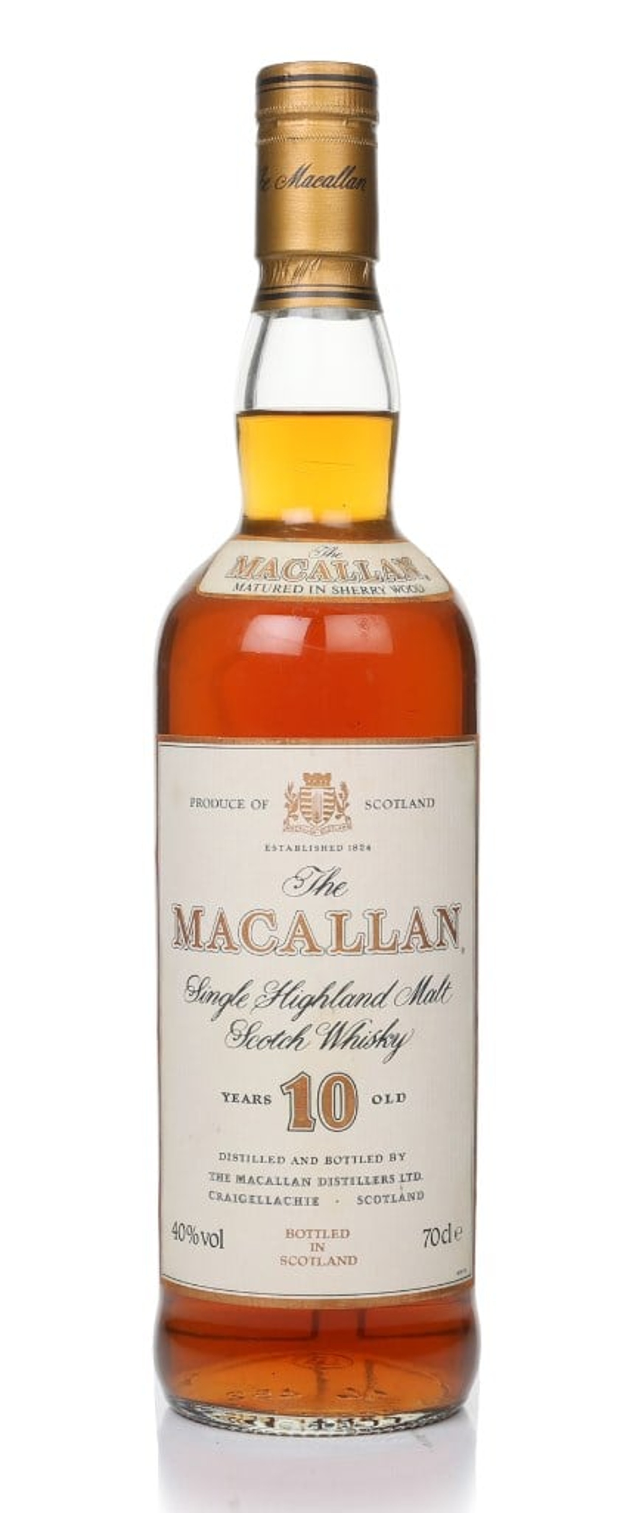 The Macallan 10 Year Old (without box) - 1990s 70cl