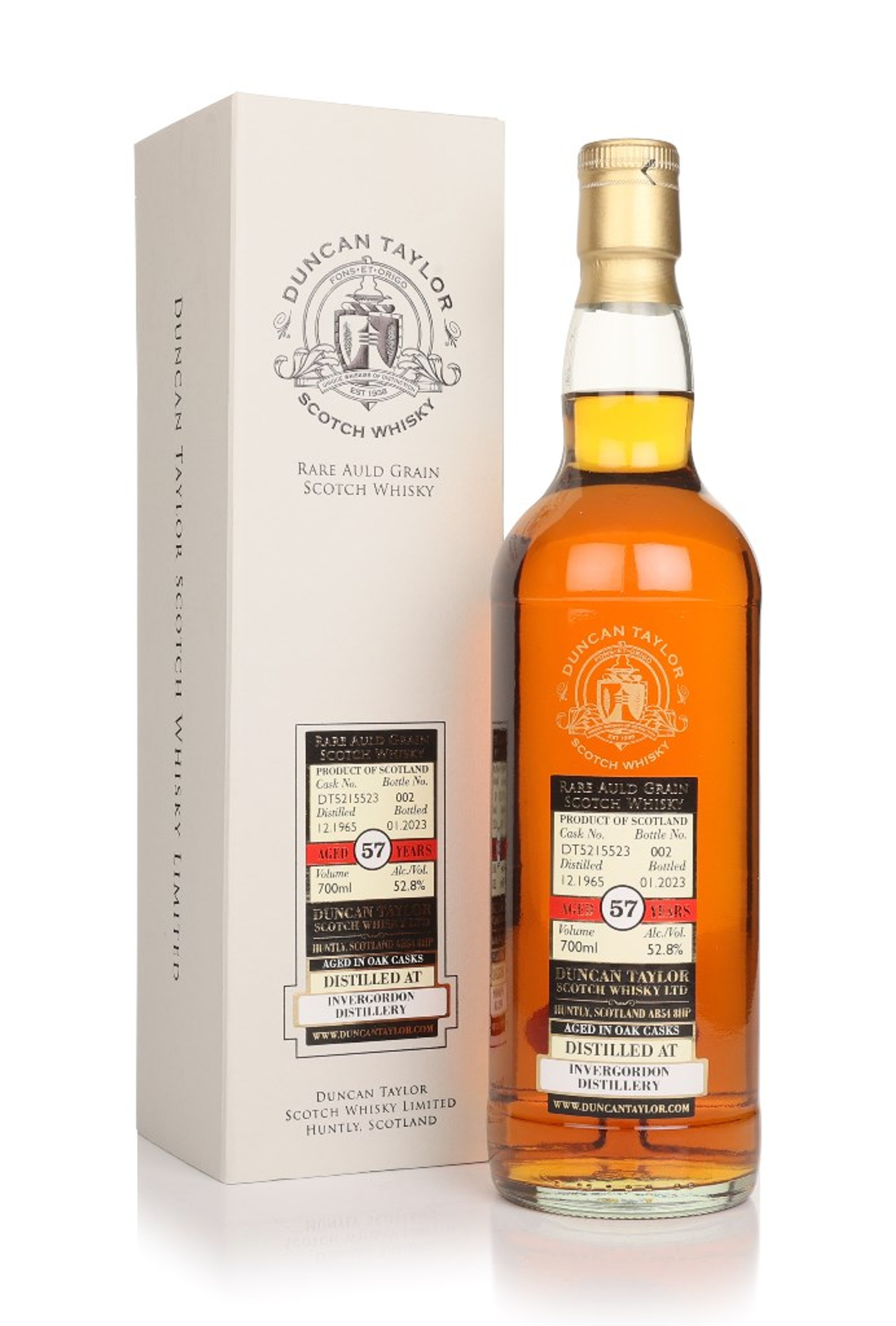 Invergordon 57 Year Old 1965 (cask DT5215523) - Rare Auld (Duncan Taylor) 70cl