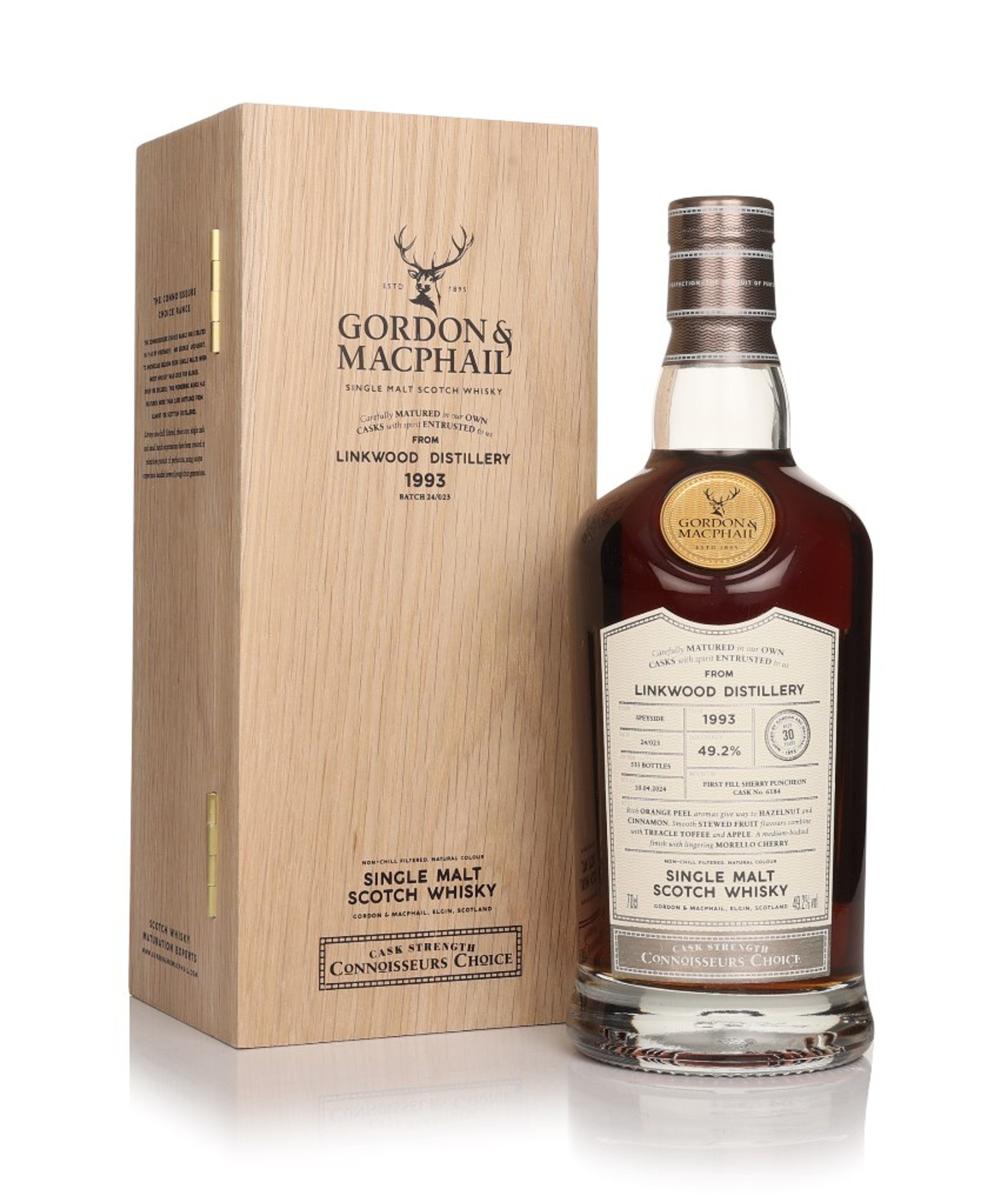 Linkwood 30 Year Old 1993 (cask 6184) - Connoisseurs Choice (Gordon & MacPhail) 70cl