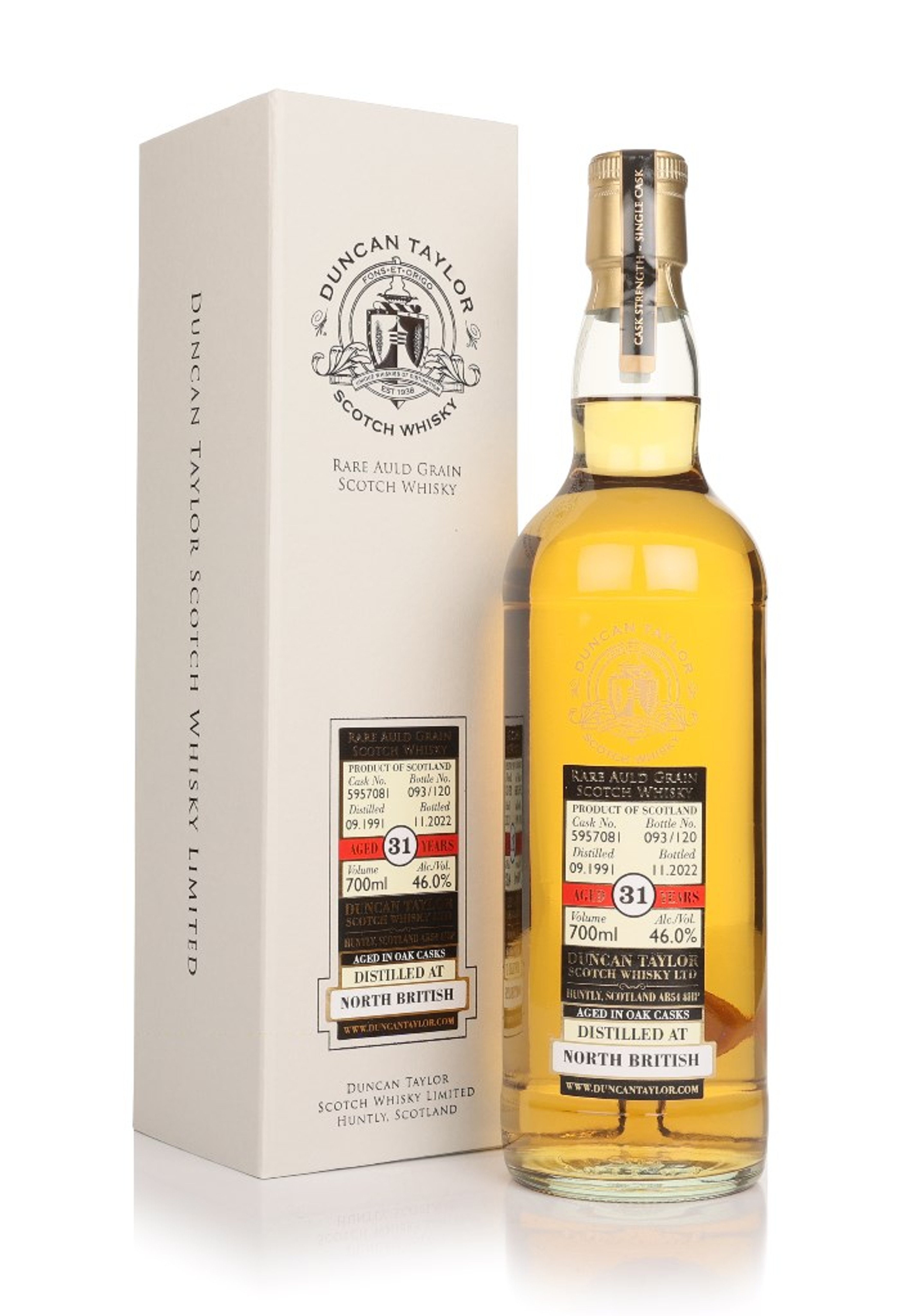 North British 31 Year Old 1991 (cask 5957081) - Rare Auld (Duncan Taylor) 70cl