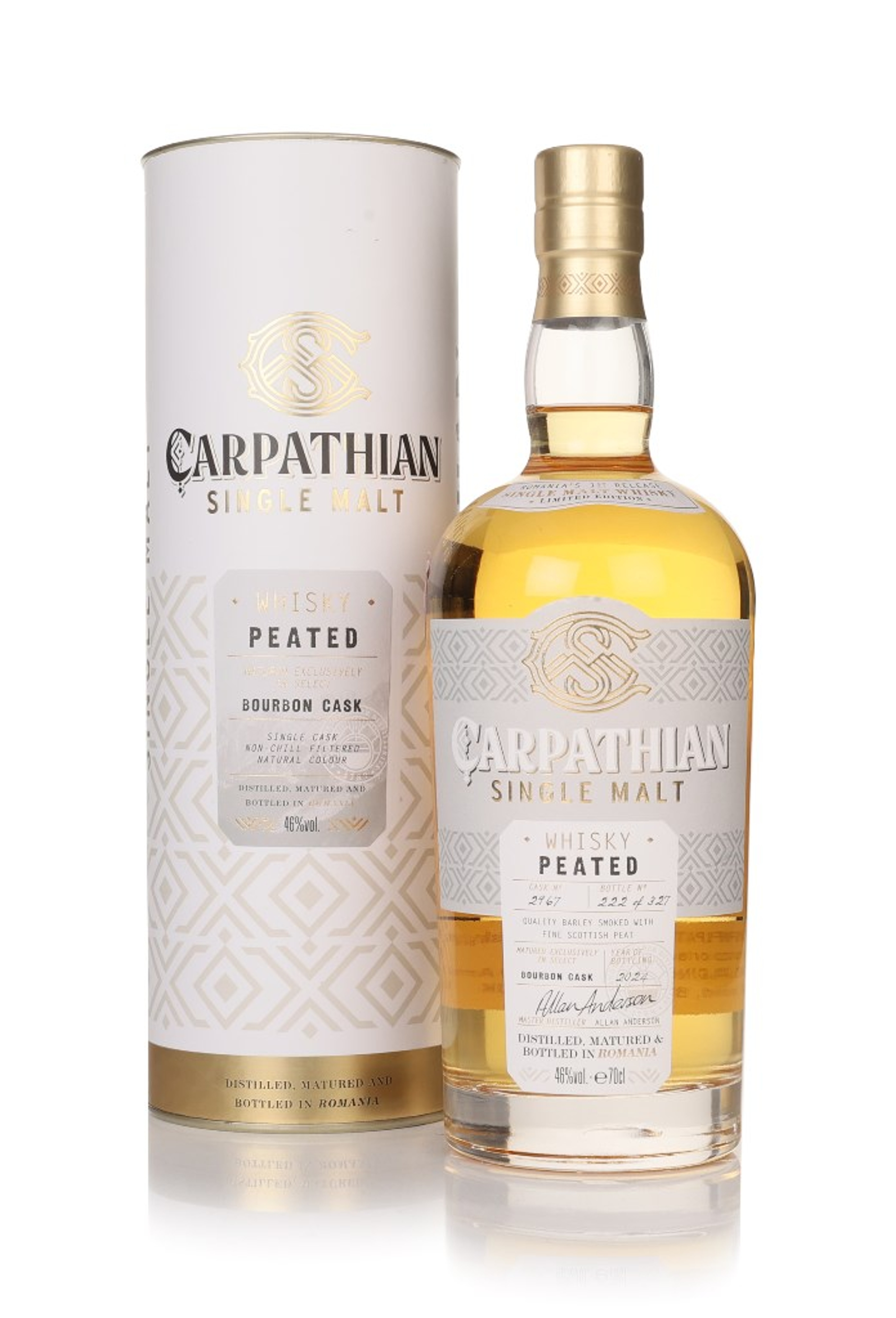 Carpathian Single Malt Bourbon Cask - Peated Collection 70cl