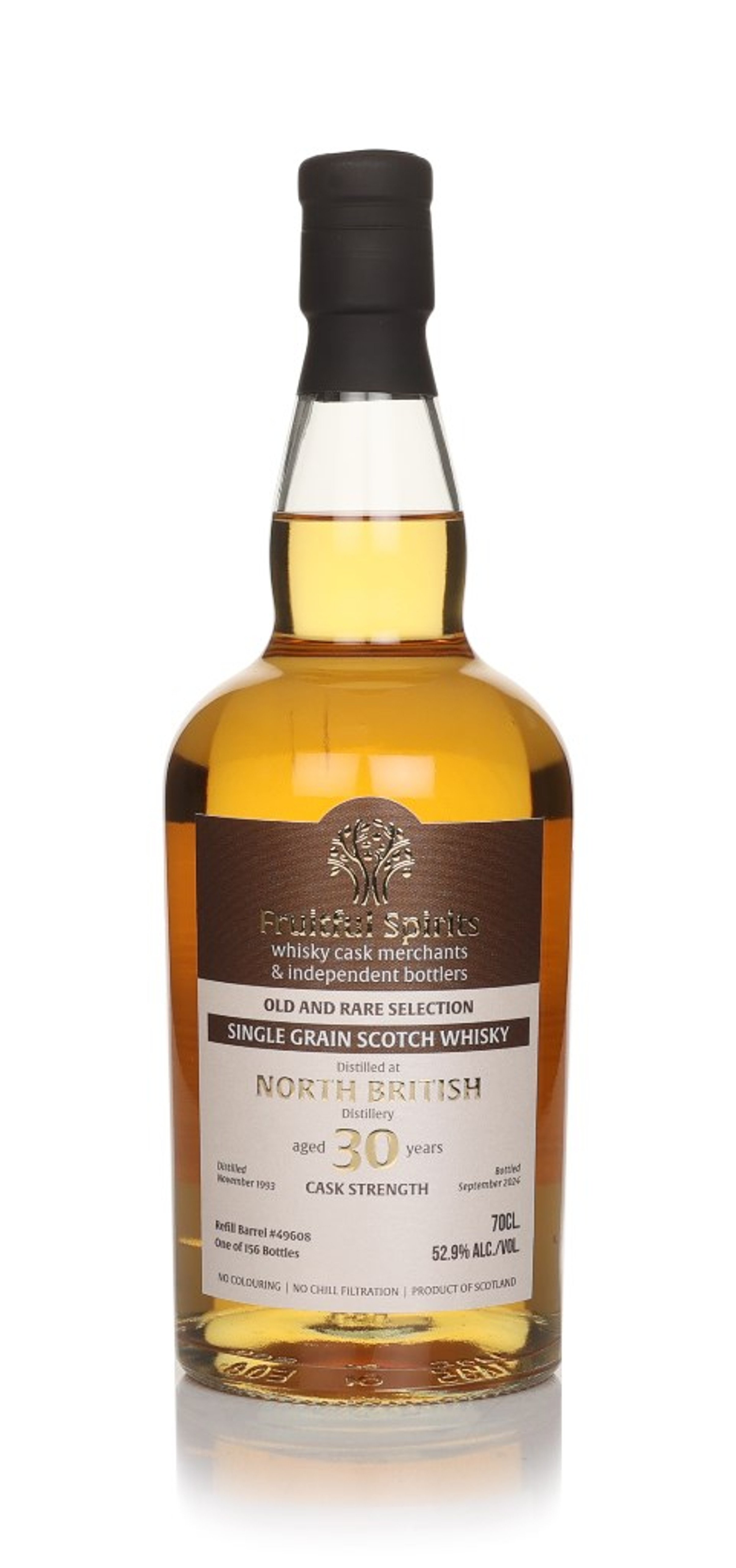 North British 30 Year Old 1993 (cask 49608) - Old and Rare Selection (Fruitful Spirits) 70cl