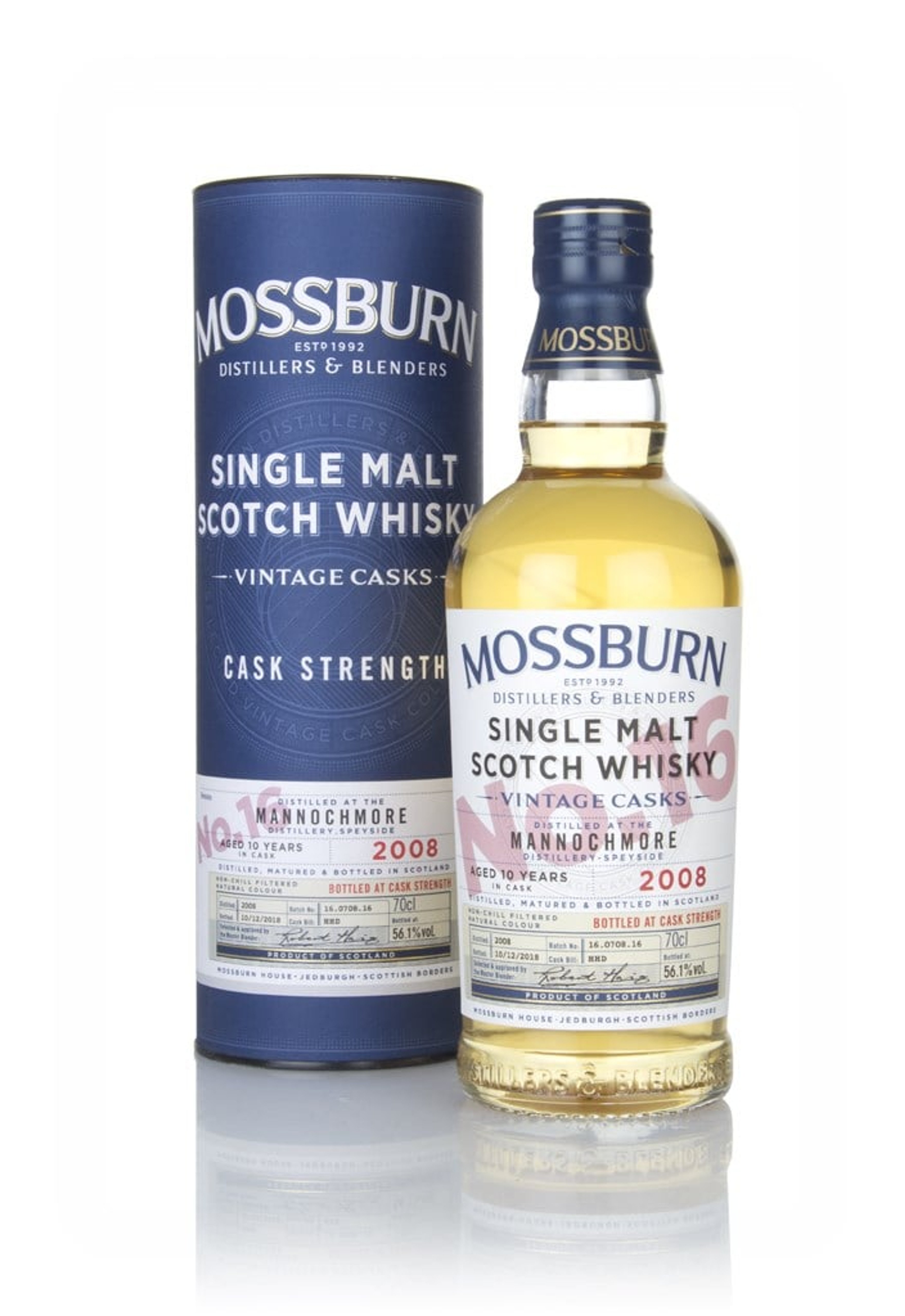 Mannochmore 10 Year Old 2008 - Cask Strength (Mossburn) 70cl