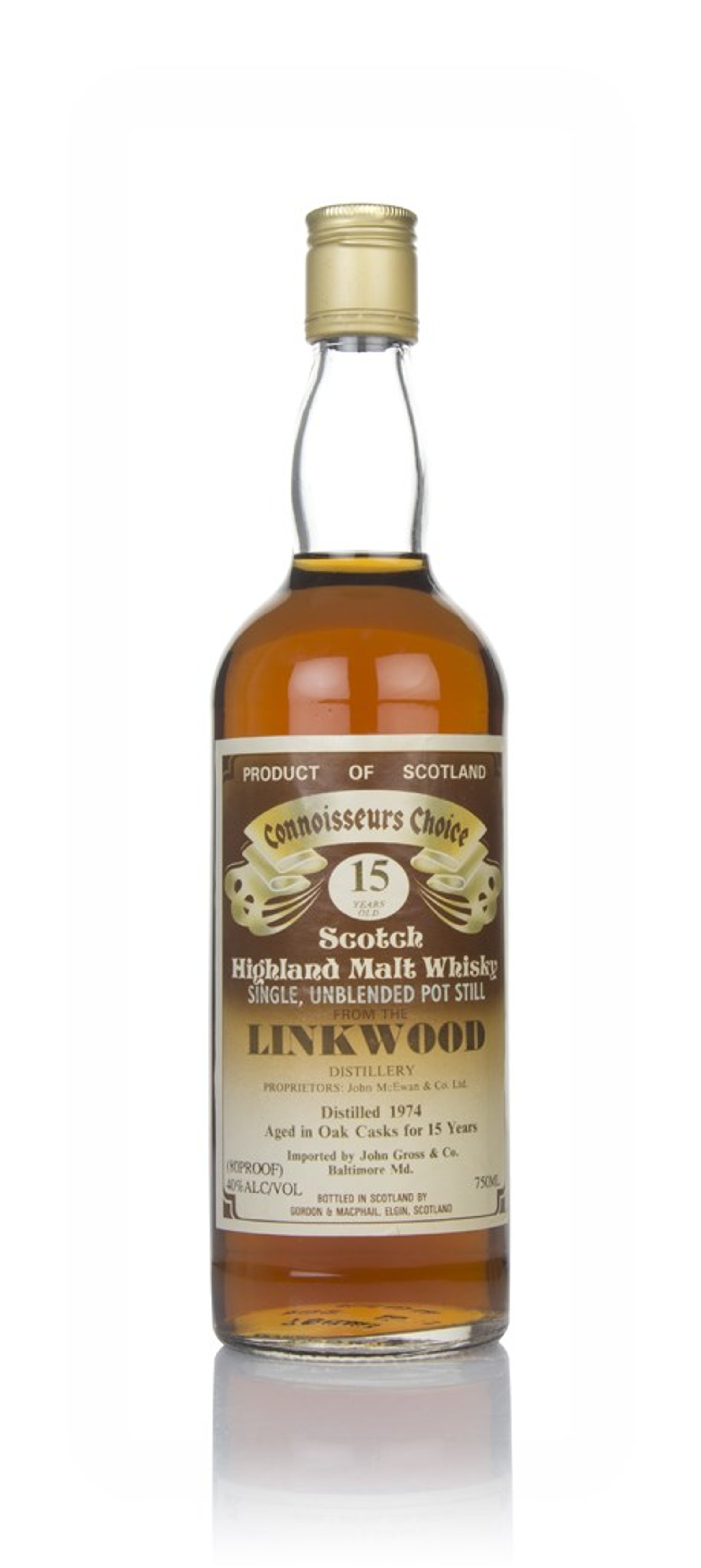 Linkwood 15 Year Old 1974 - Connoisseurs Choice (Gordon & MacPhail) 75cl