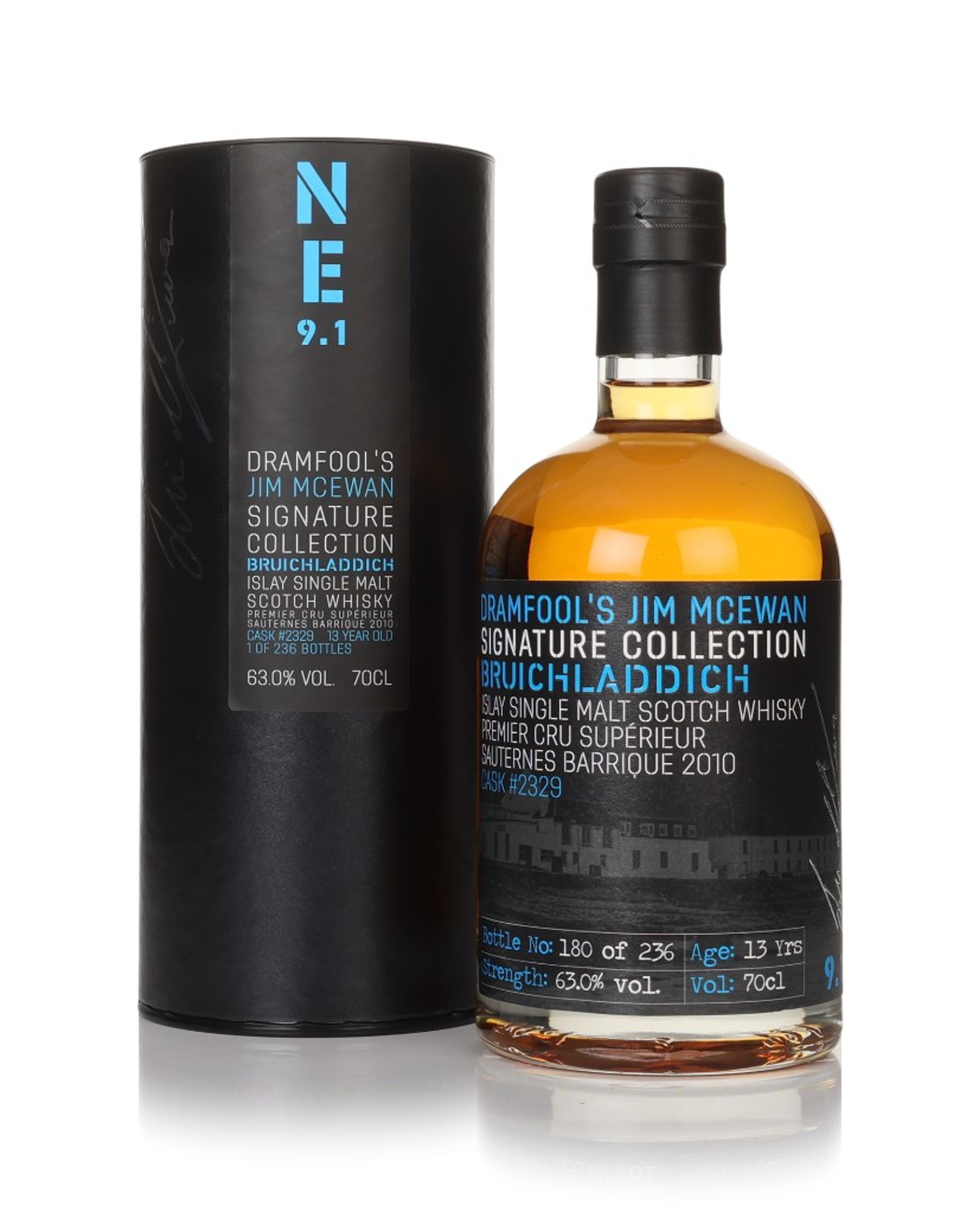 Bruichladdich 9.1 13 Year Old 2010 (cask 2329) - Jim McEwan Signature Collection (Dramfool) 70cl