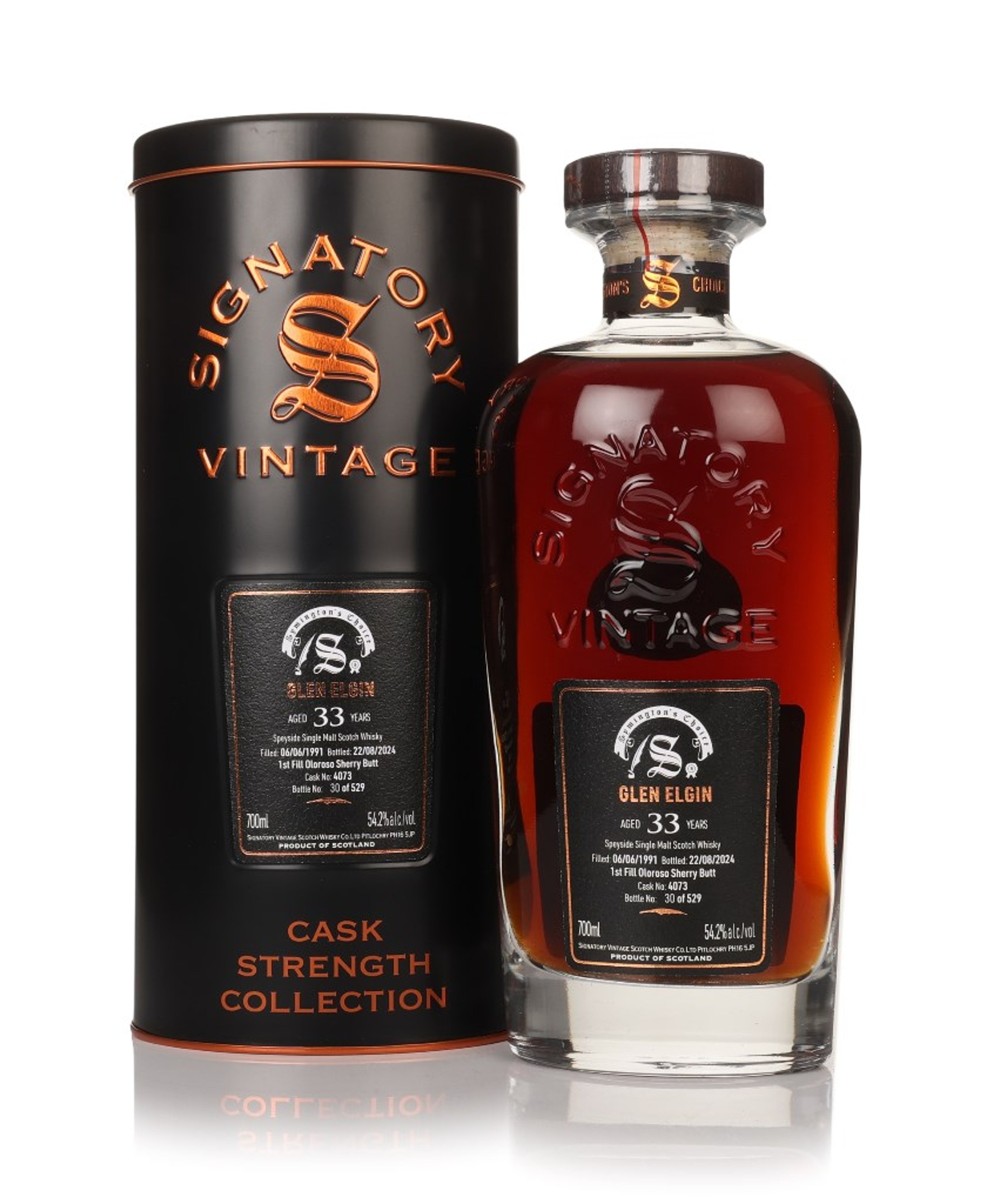 Glen Elgin 33 Year Old 1991 (cask 4073) - Cask Strength Collection (Signatory) 70cl