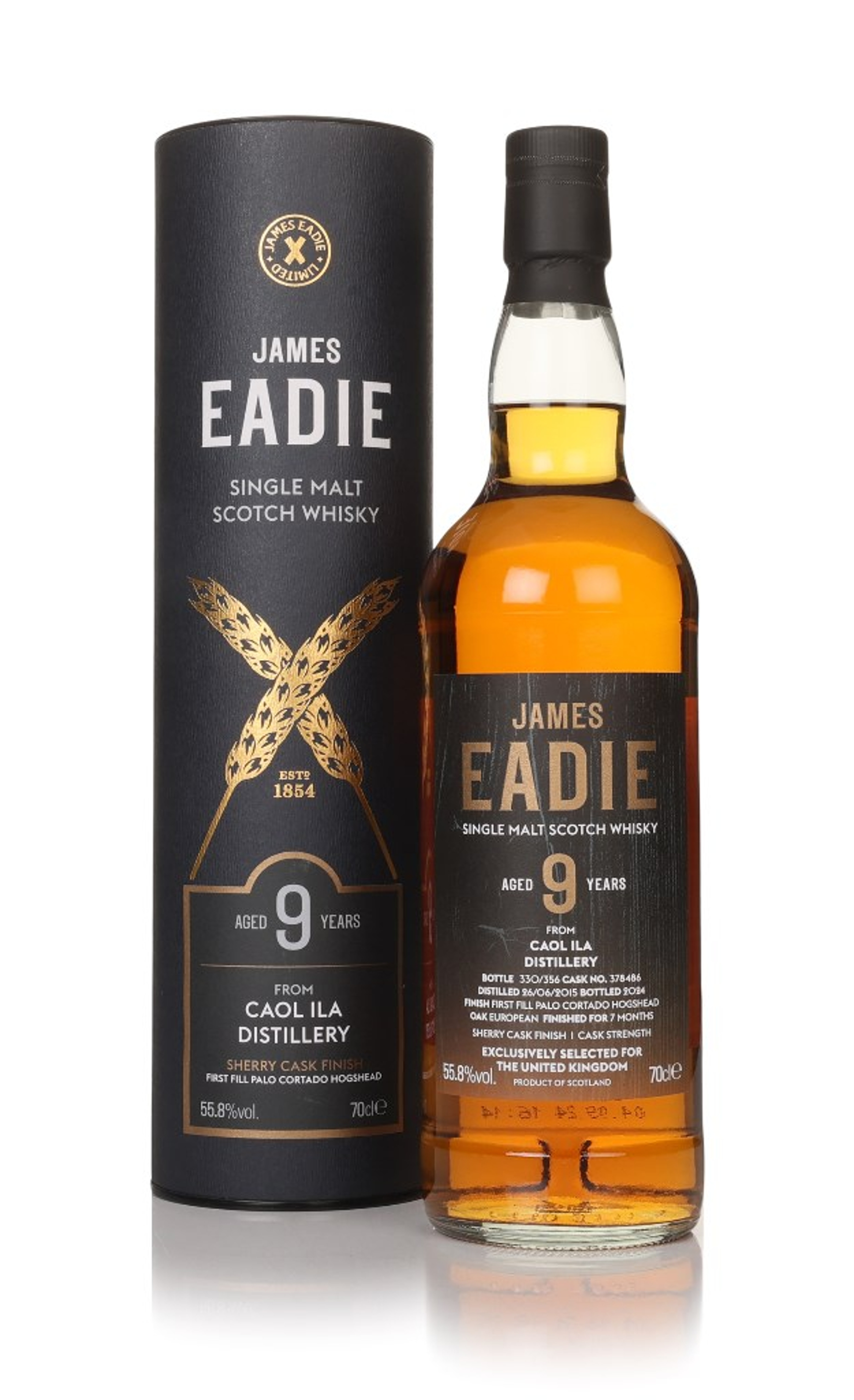 Caol Ila 9 Year Old 2015 (cask 378486) - James Eadie 70cl