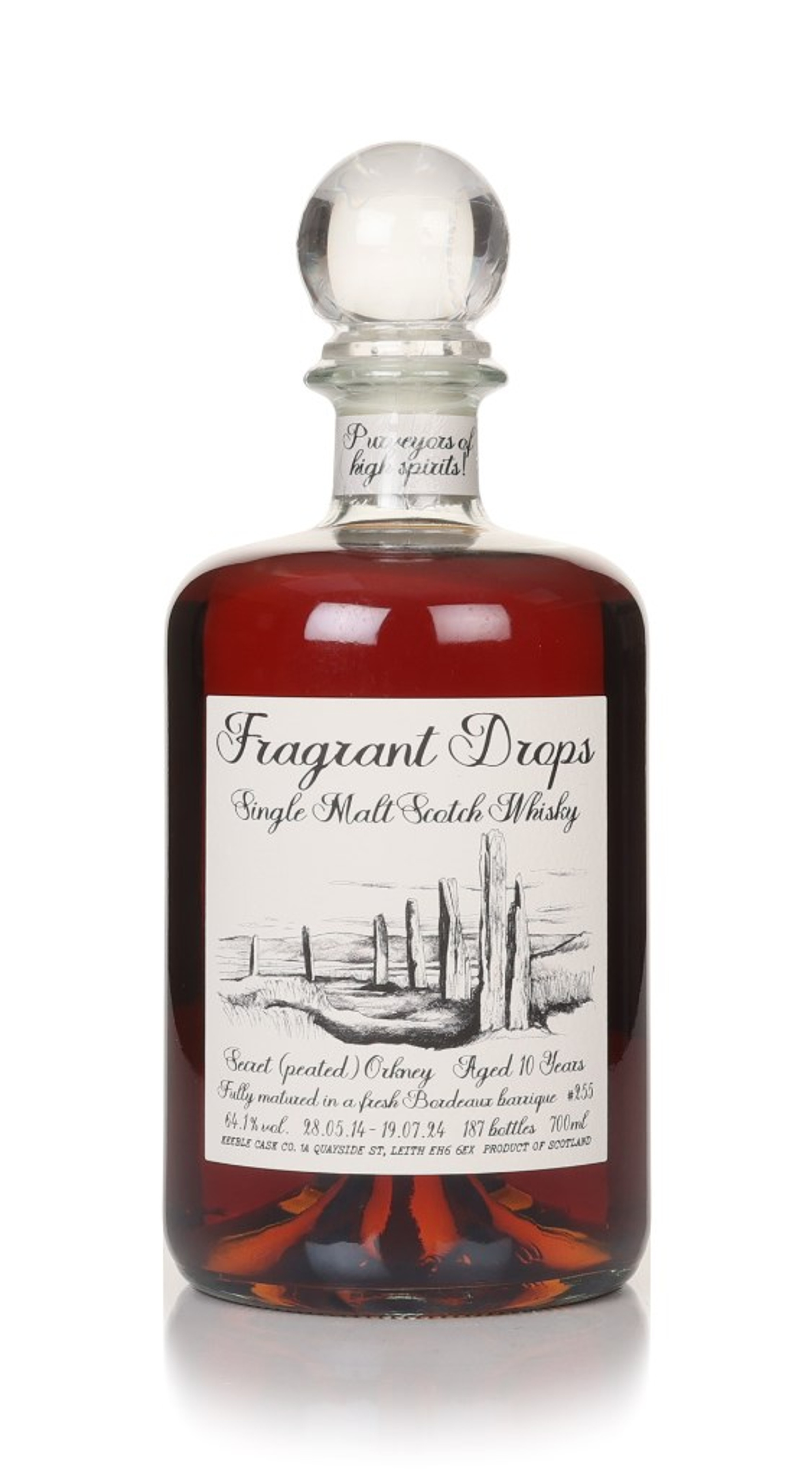 Secret Orkney 10 Year Old 2014 Bordeaux Barrique (cask 255) - Fragrant Drops (Keeble Cask Company) 70cl