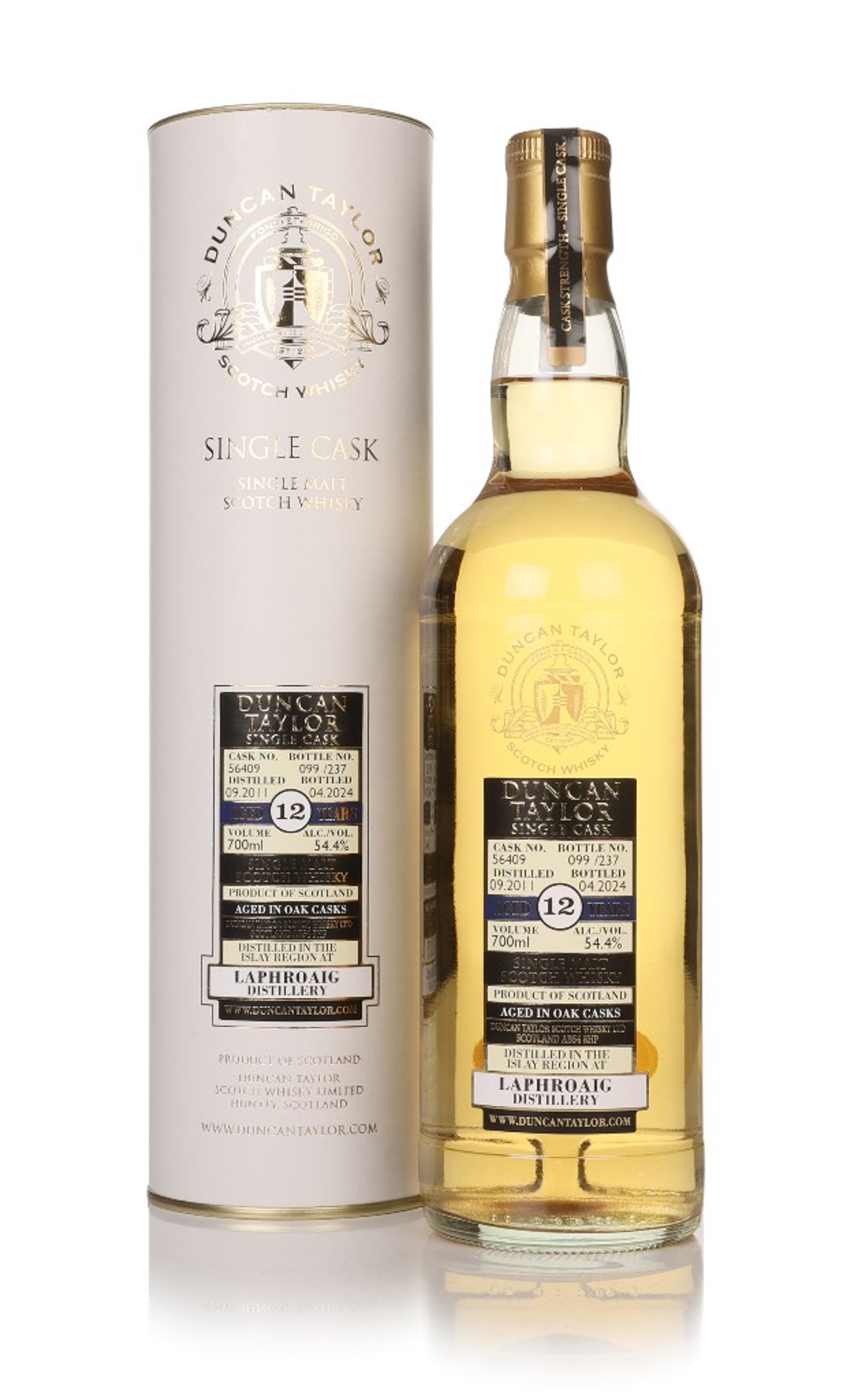Laphroaig 12 Year Old 2011 (cask 56409) - Single Cask (Duncan Taylor) 70cl