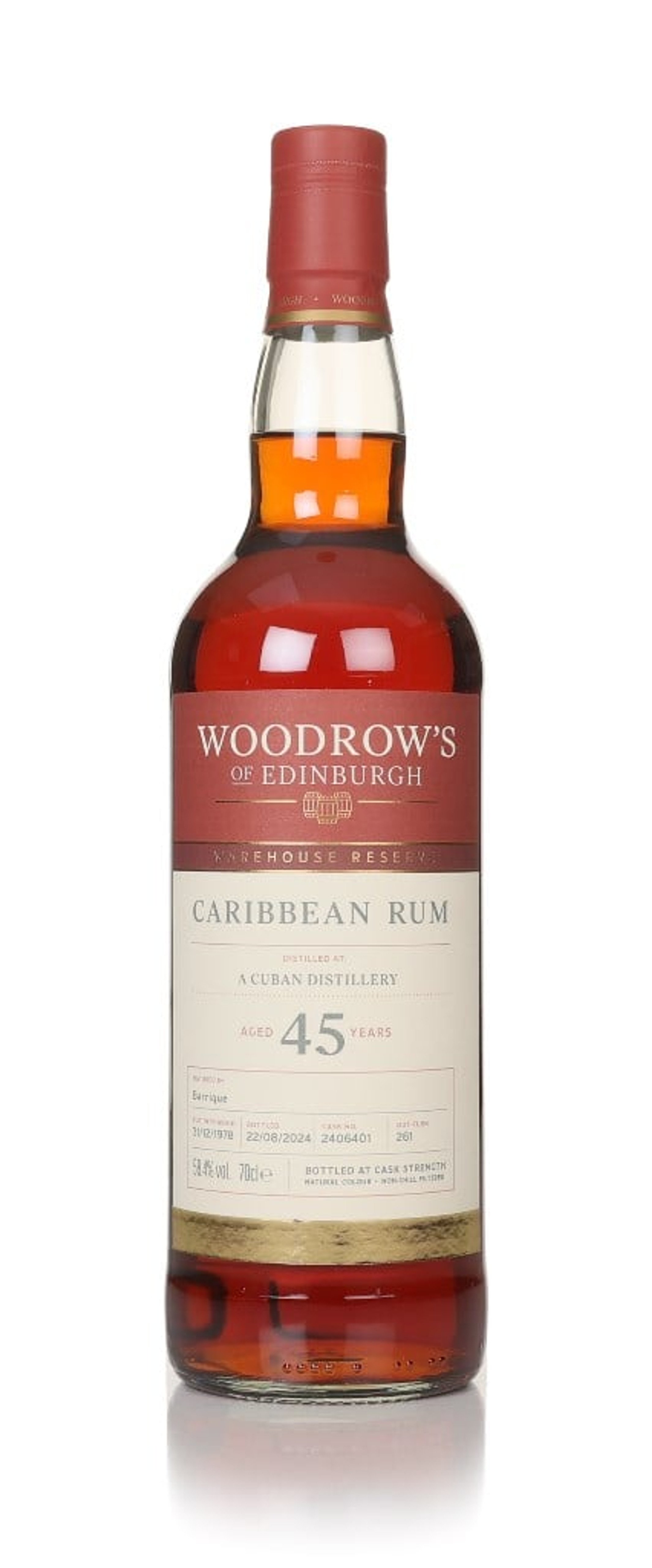 Cuban Rum 45 Year Old 1978 (cask 2406401) - Woodrow's of Edinburgh 70cl