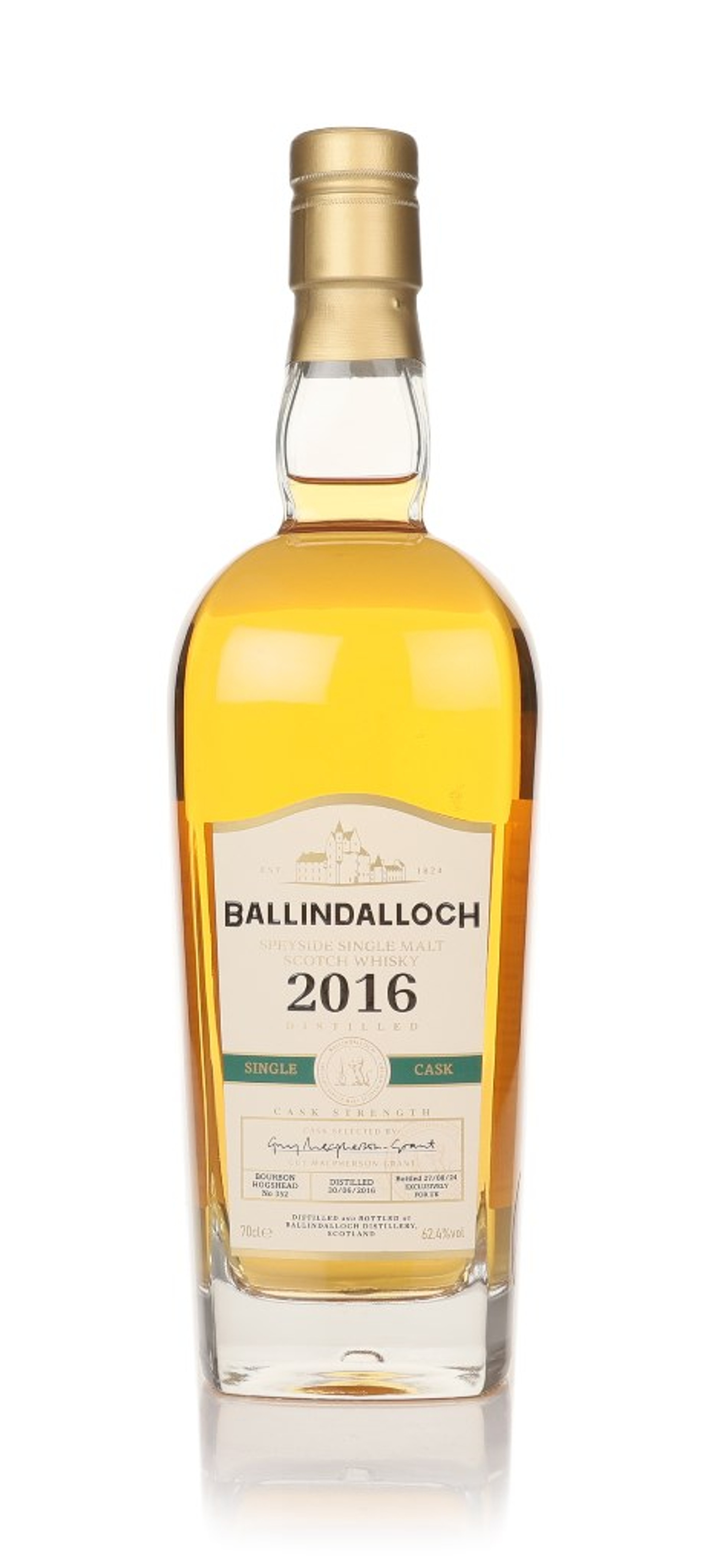 Ballindalloch 2016 Bourbon Single Cask (cask 352) 70cl